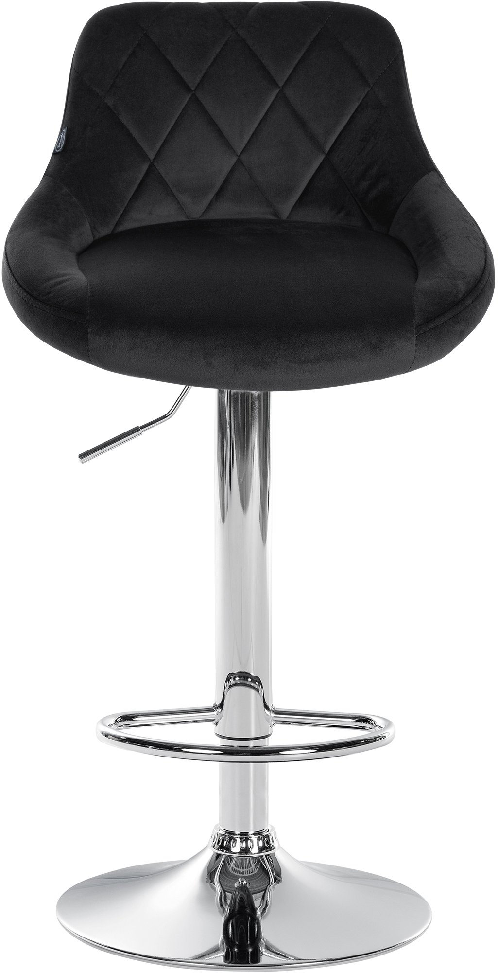 Lot de 2 tabourets de bar Lazio velours