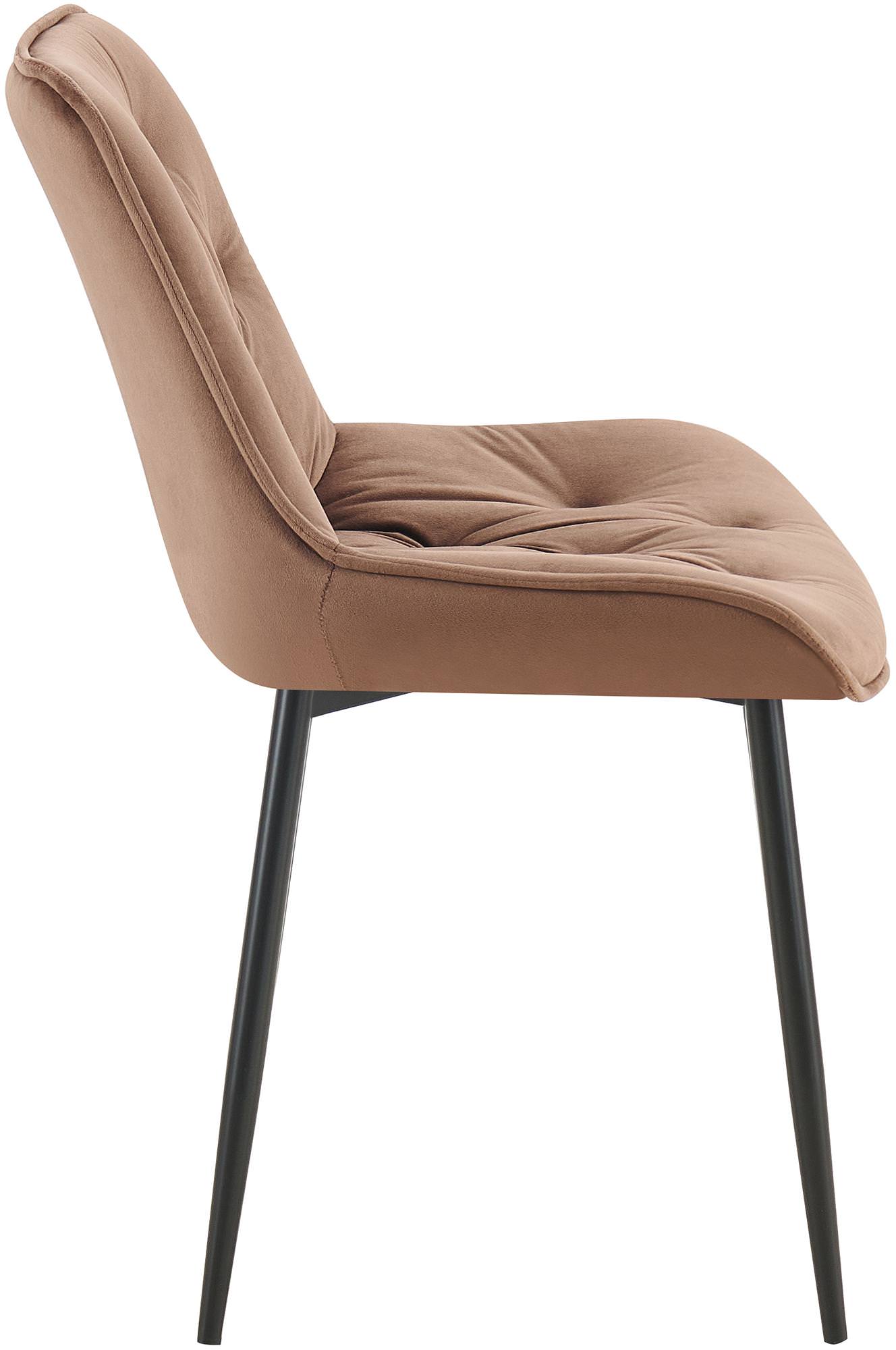 Lot de 2 chaises de salle à manger Wallace velours