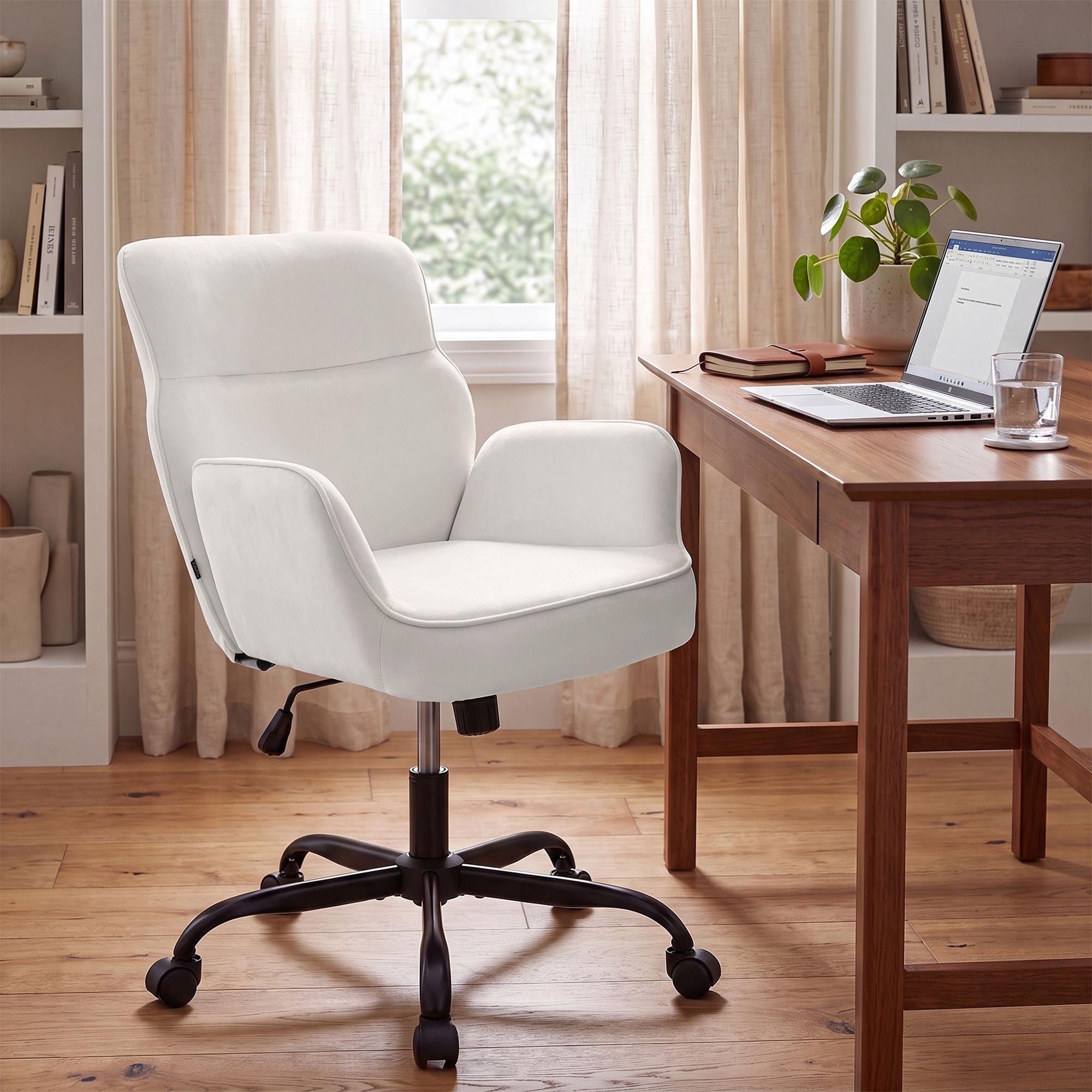 Chaise de bureau Amado velours