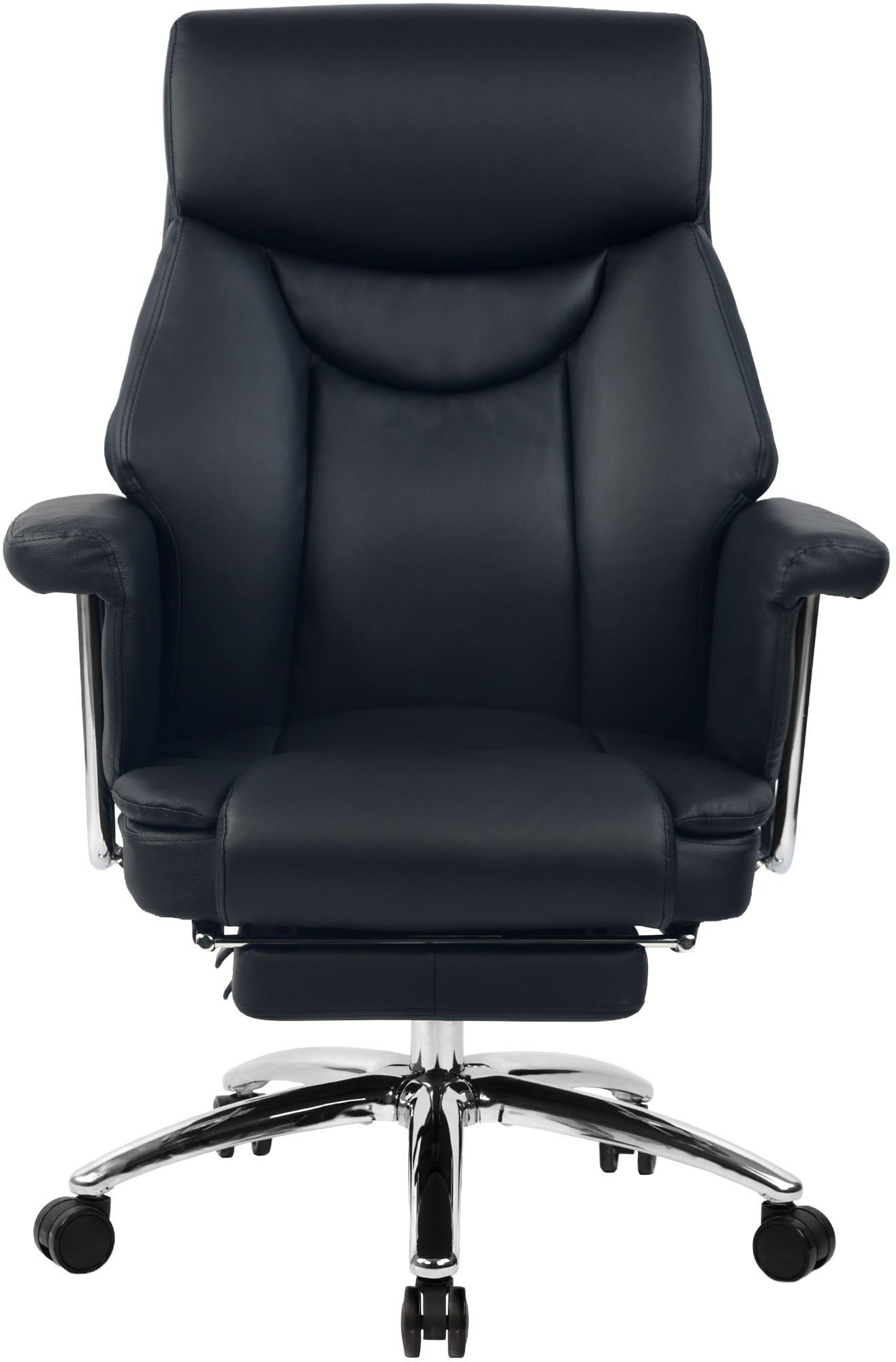 Chaise de bureau Dahra en cuir véritable