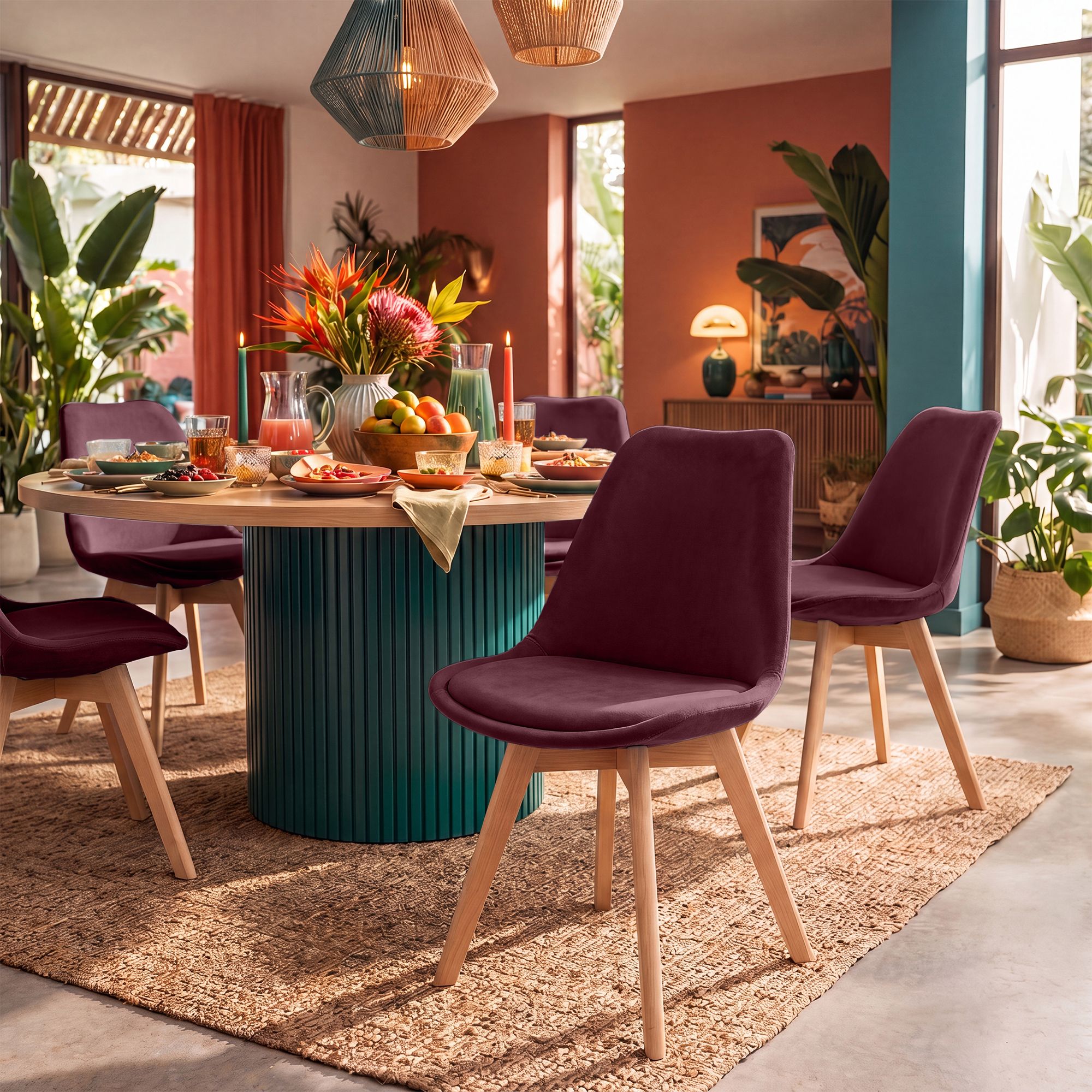 Chaise de salle à manger Linares : design élégant et confortable pour vos repas en famille ou entre amis