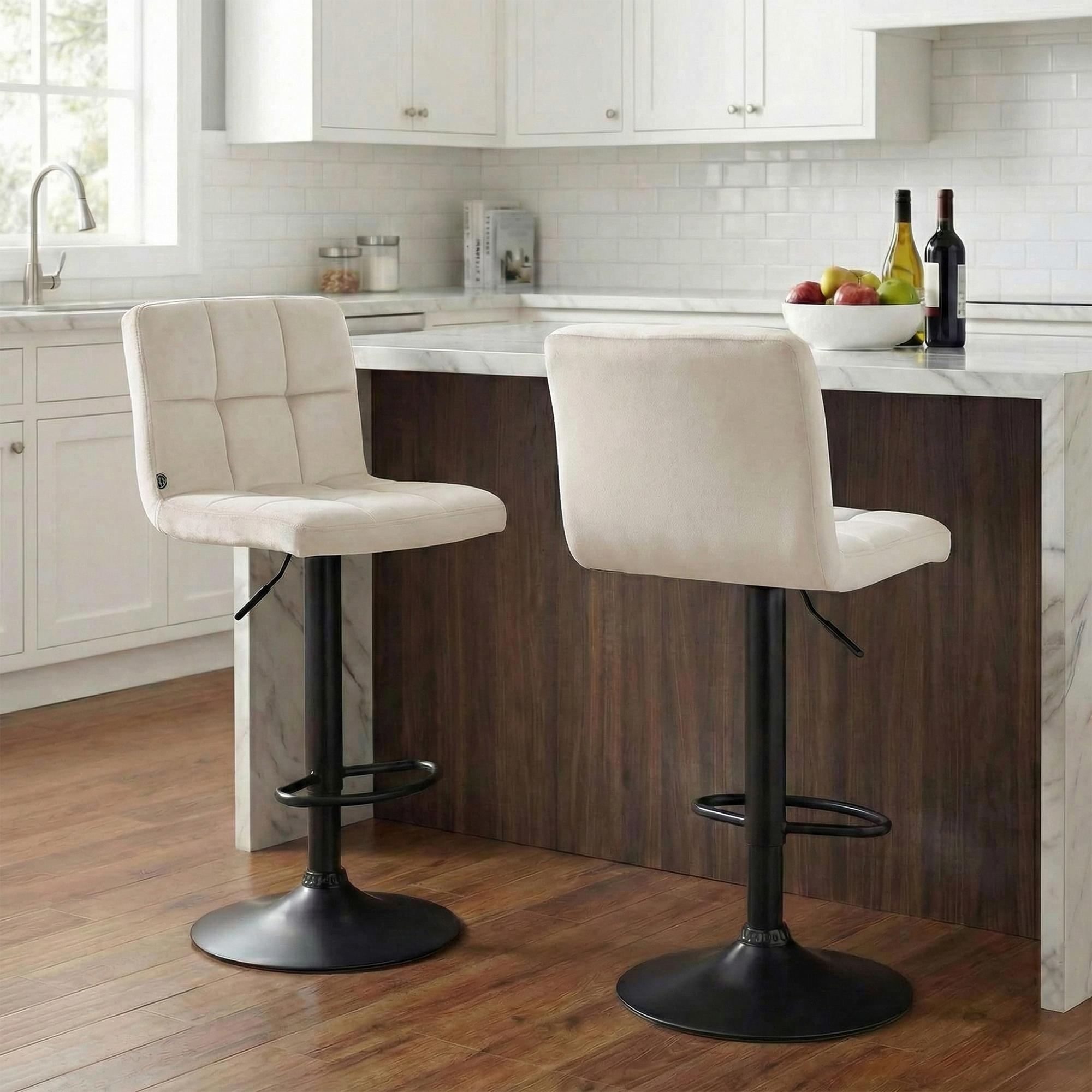 Tabouret de Bar Peru Velours