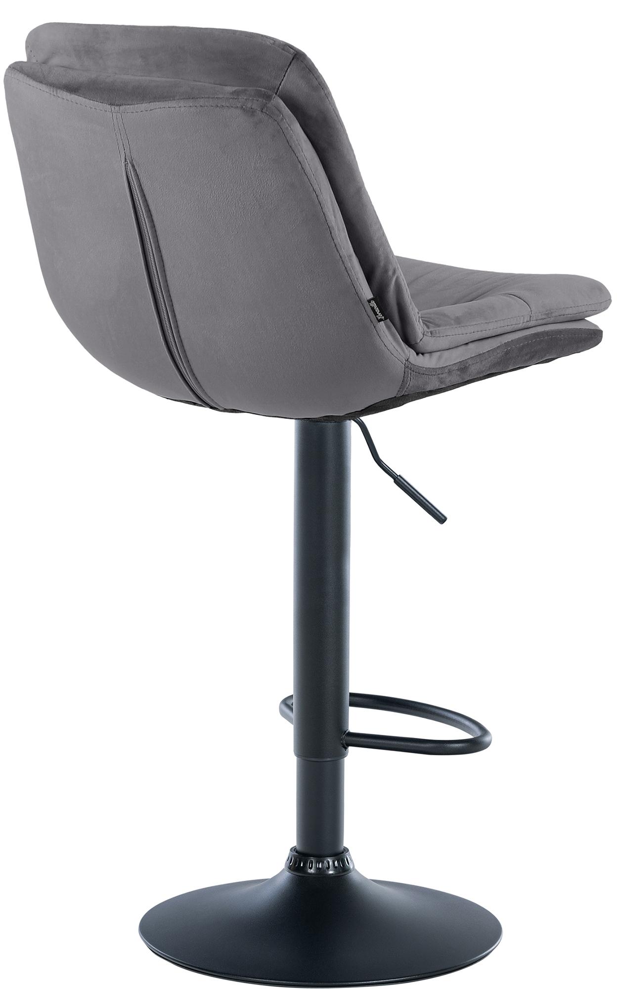Tabouret de bar Laurel velours