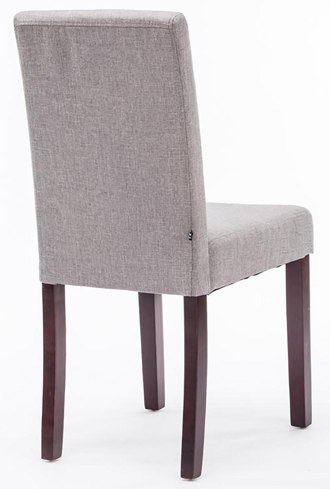 Chaise de salle à manger Ina en tissu avec Pieds en Bois