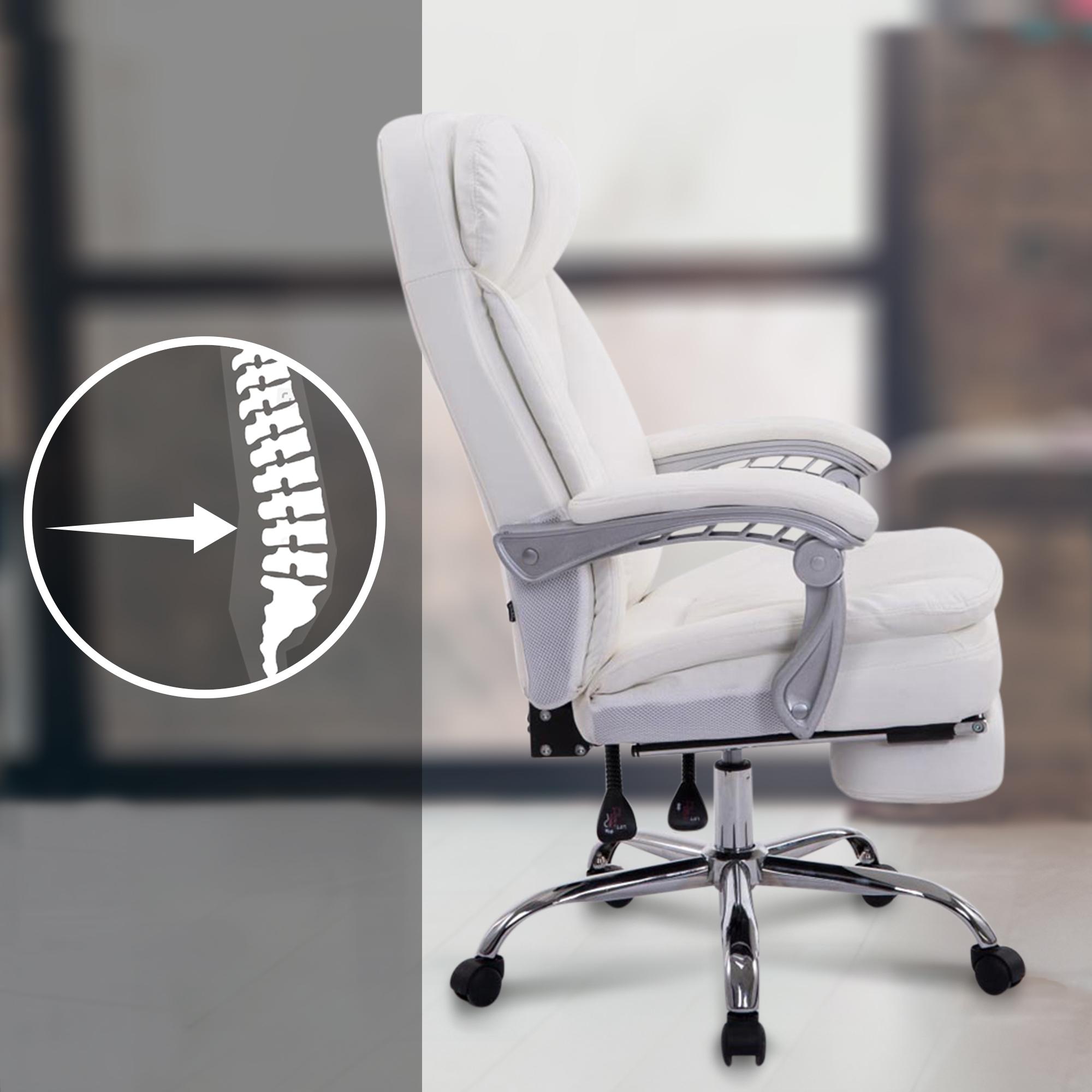 Chaise de bureau XL Troy en similicuir