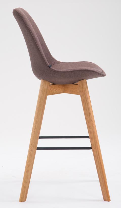 Lot de 2 tabourets de bar Metz en tissu
