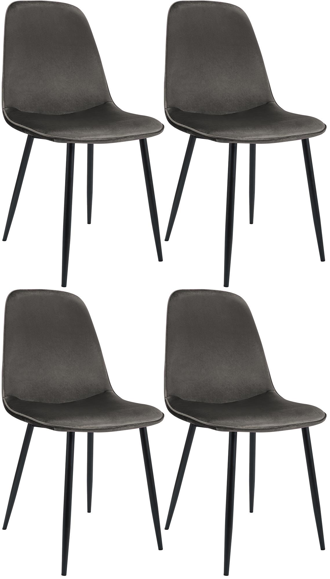 Ensemble de 4 chaises de salle à manger Maryam