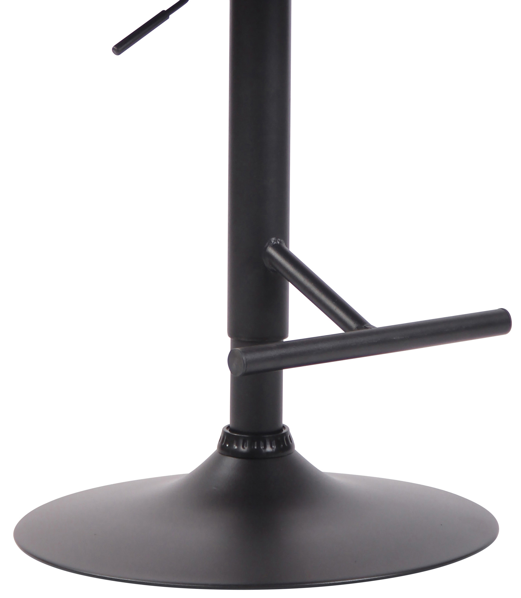 Tabouret de bar London V2 en tissu avec Pied et Repose-pieds en métal