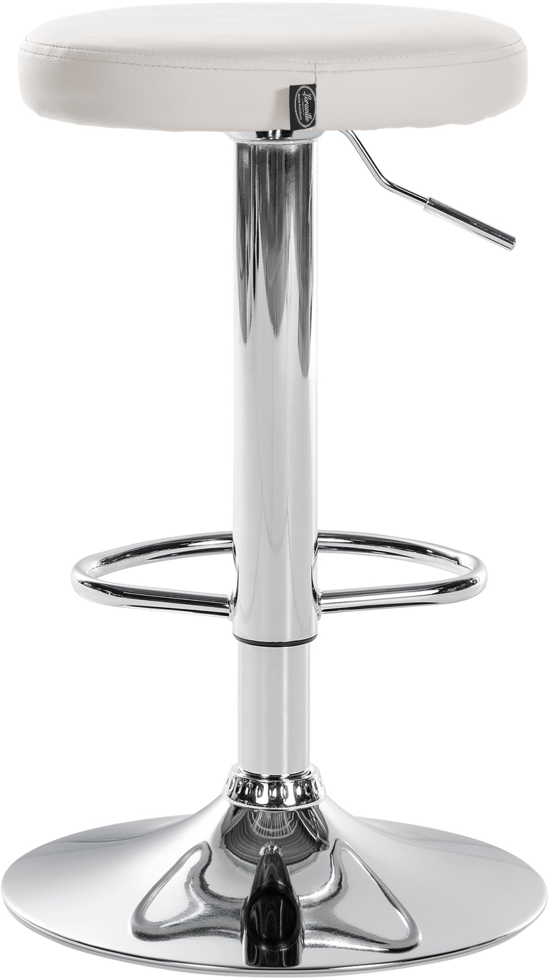 Lot de 2 tabourets de bar Ponte en similicuir