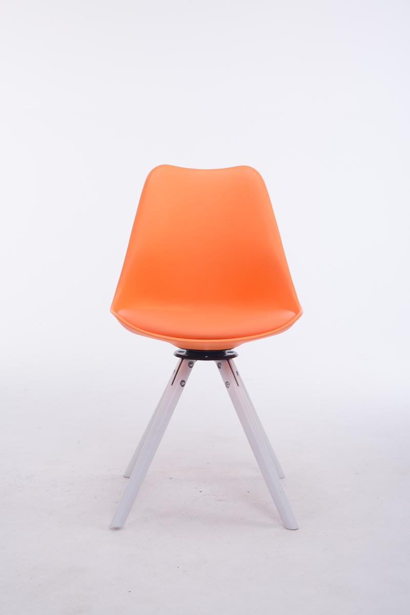 Chaise de salle à manger pivotante Troyes Similicuir pieds en forme ronde