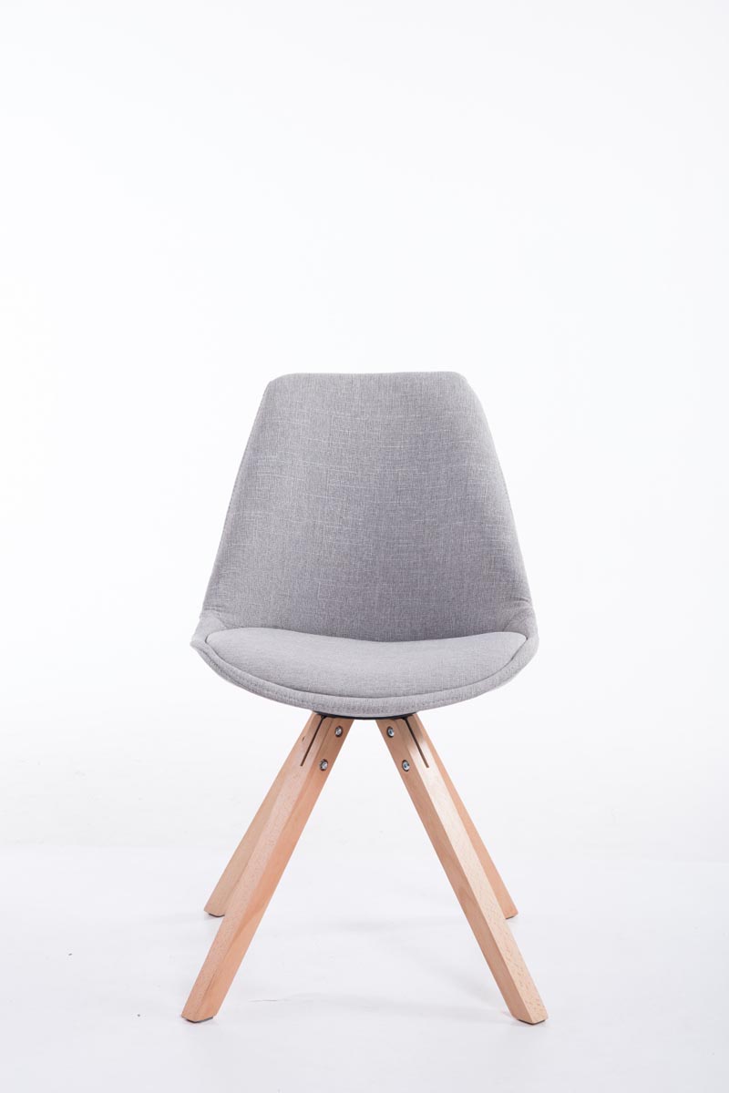Chaise Toulouse tissu piétement en forme carrée