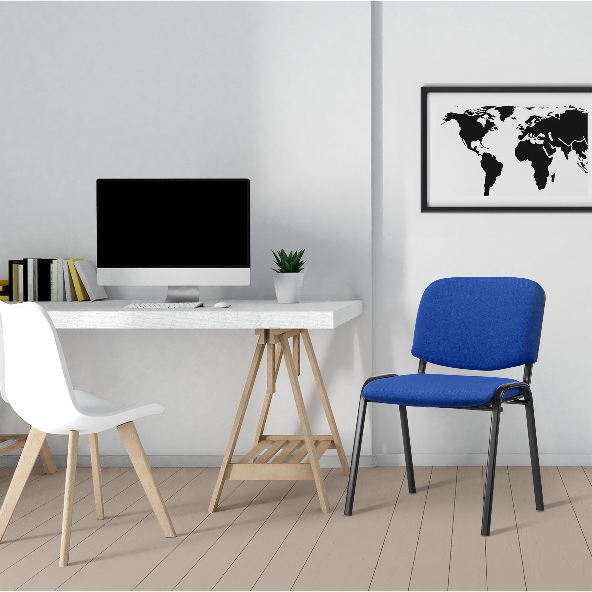 Chaise visiteur Ken tissu
