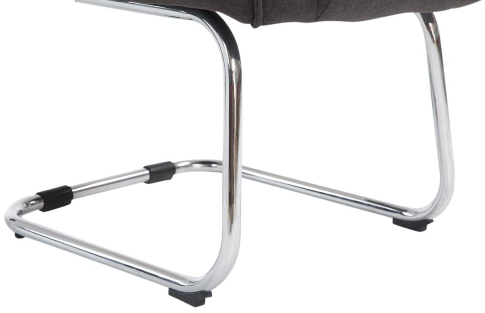 Lot de 2 Chaises Cantilever Attila en tissu avec accoudoirs