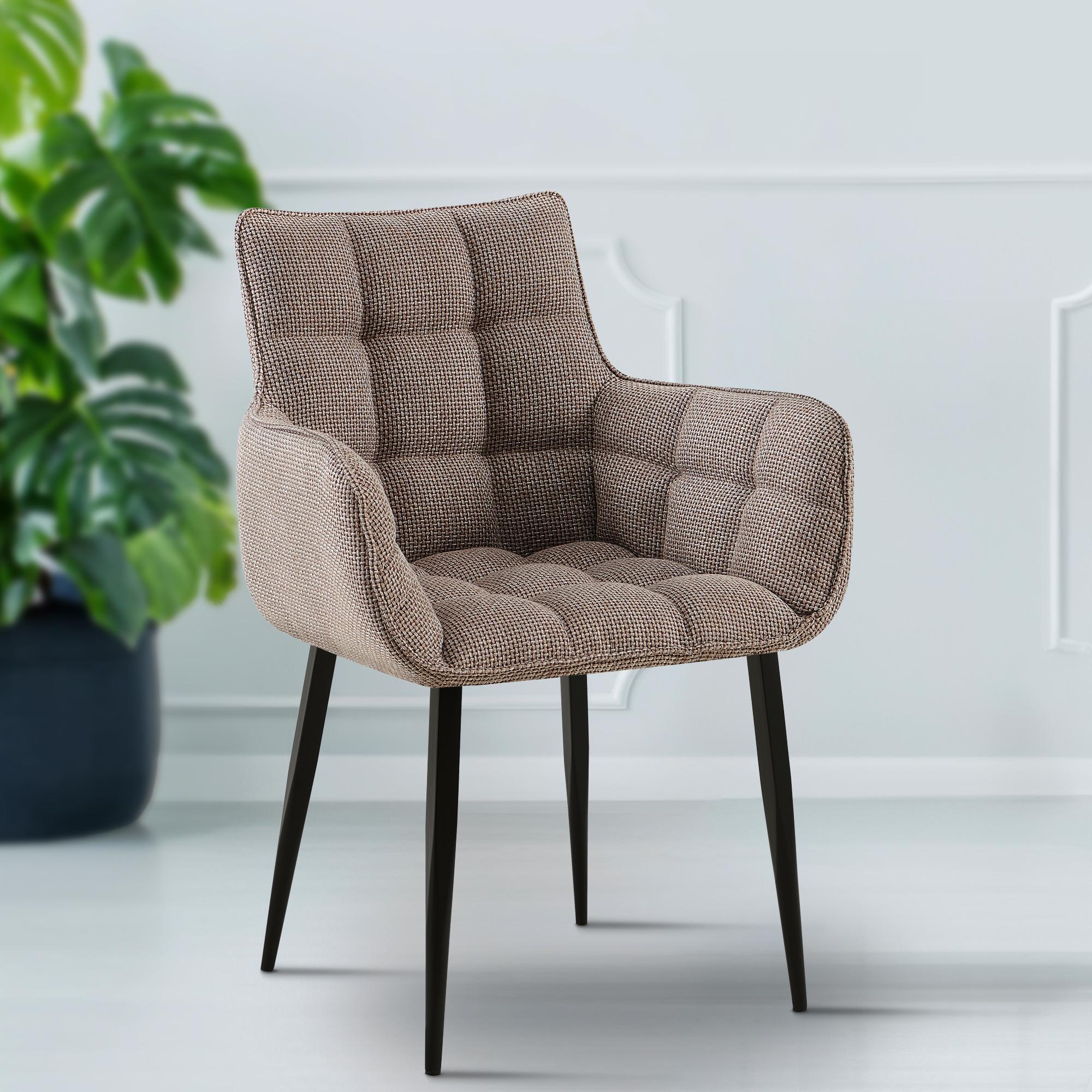 Chaise de salle à manger Tirana Tissu