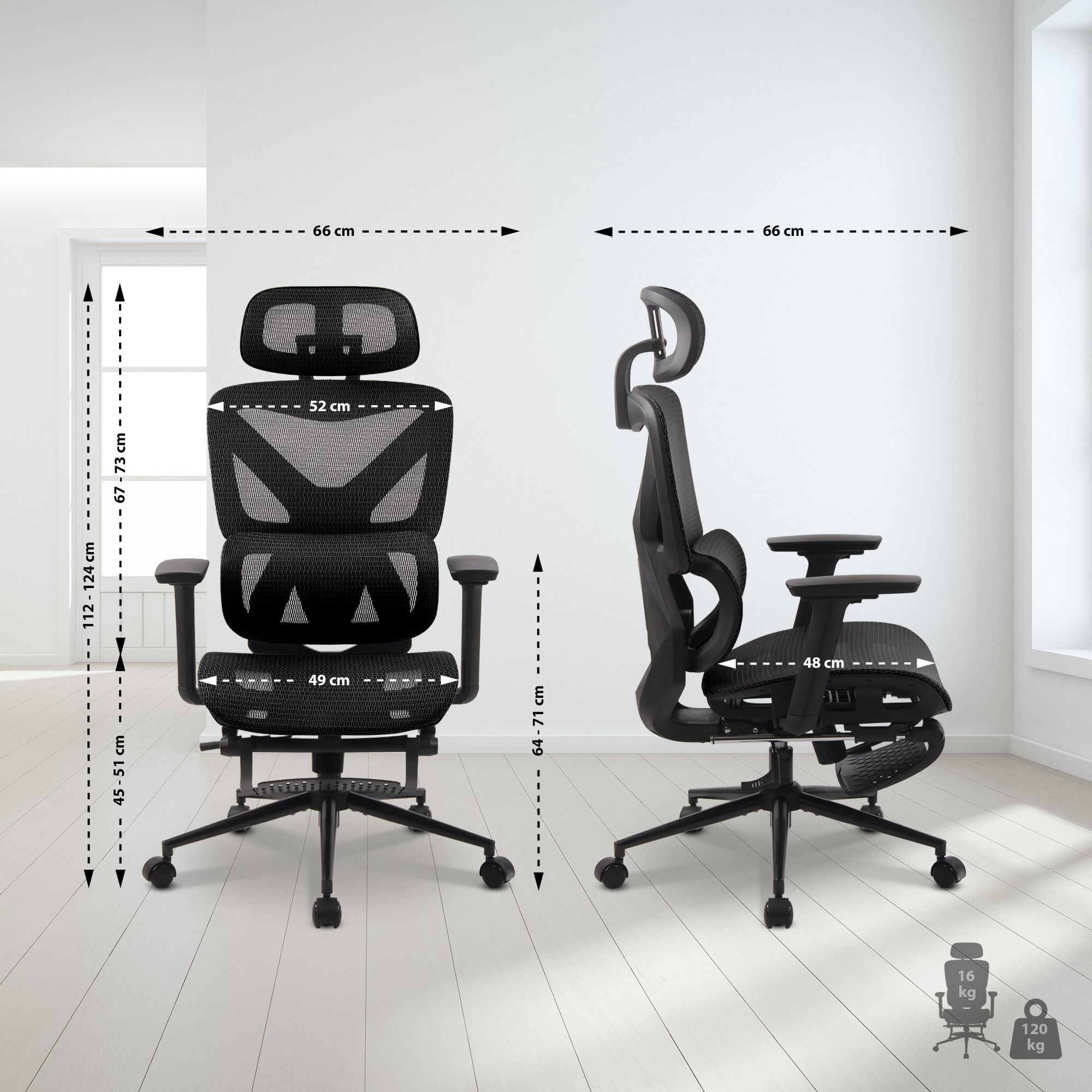 Chaise de bureau Reston