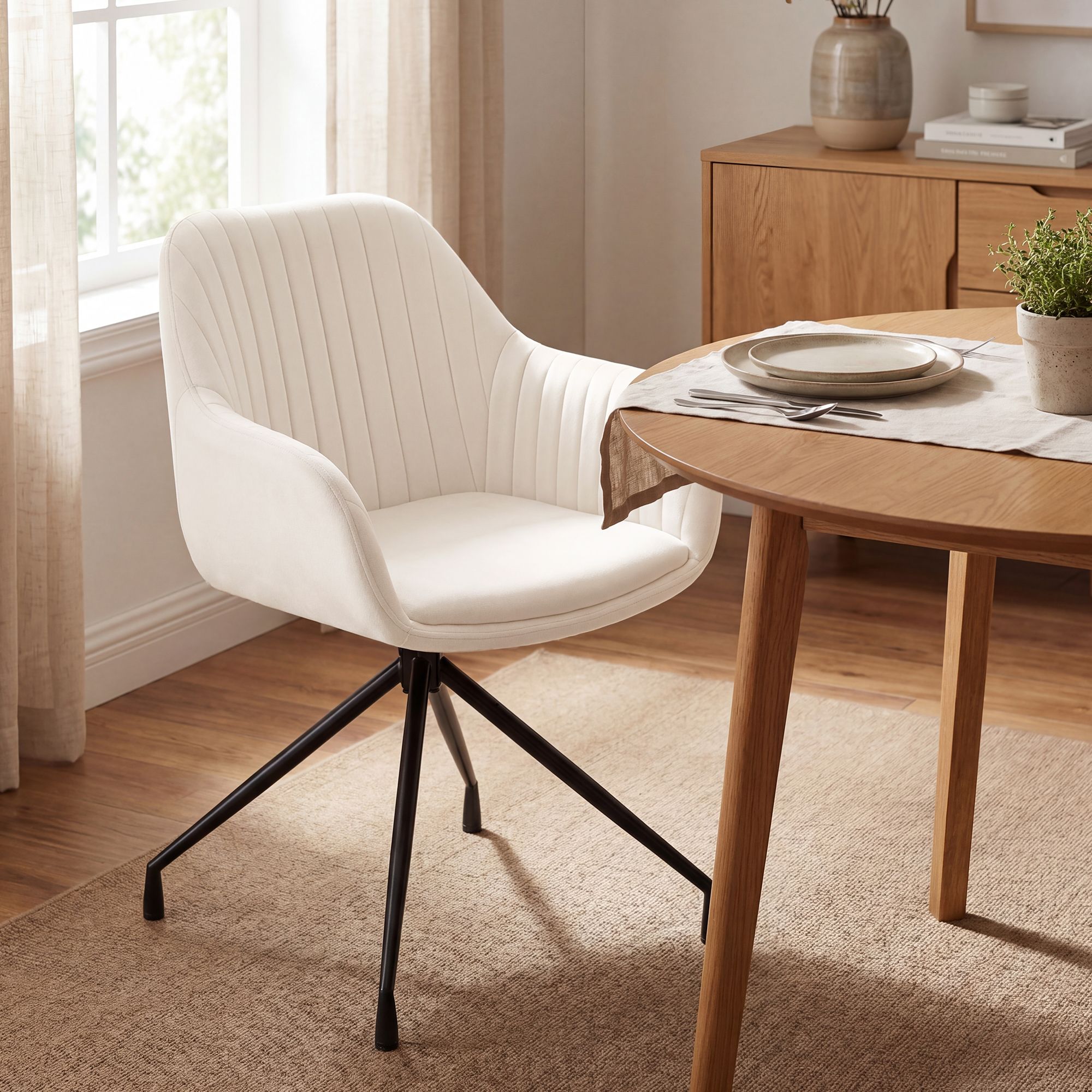 Lot de 2 chaises de salle a manger Novanis