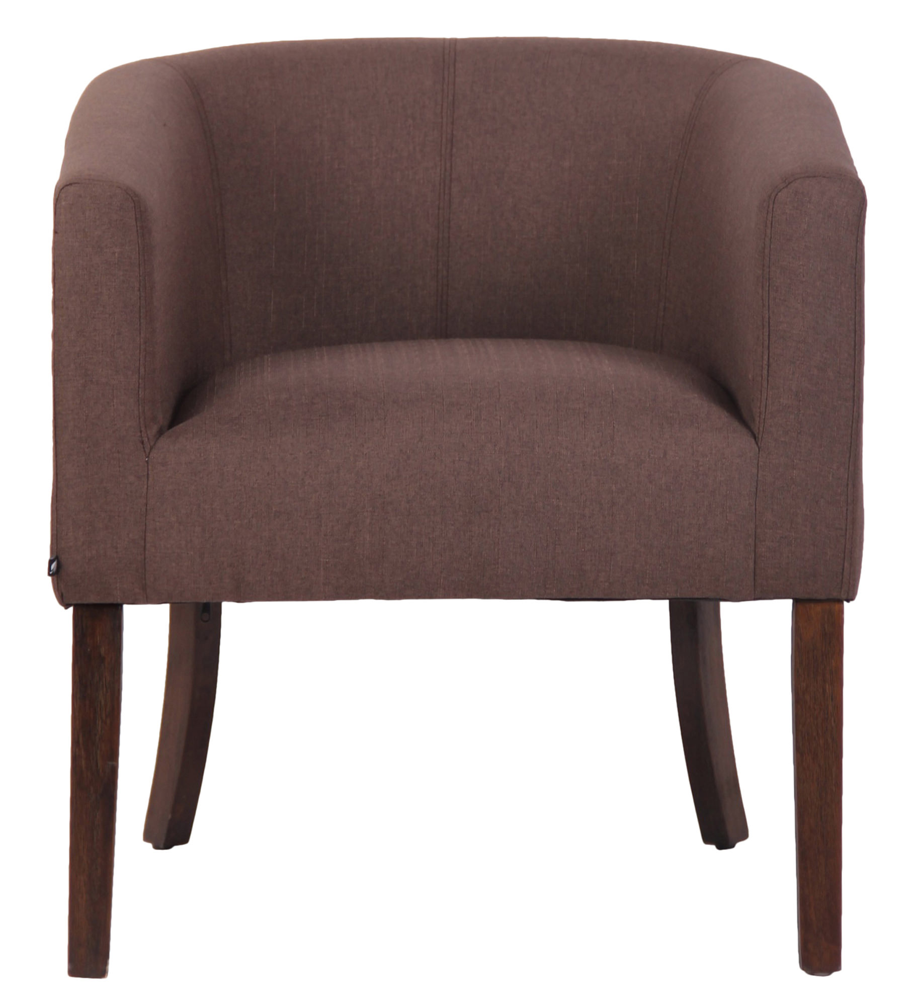 Fauteuil design et confortable Nemea en Tissu avec Pieds en Bois de caoutchouc