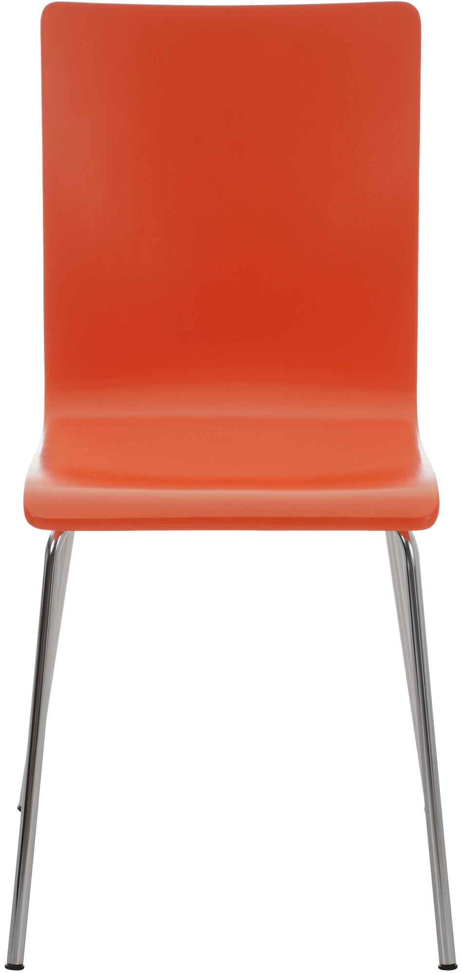 Chaise en bois avec piètement en métal PEPE Orange