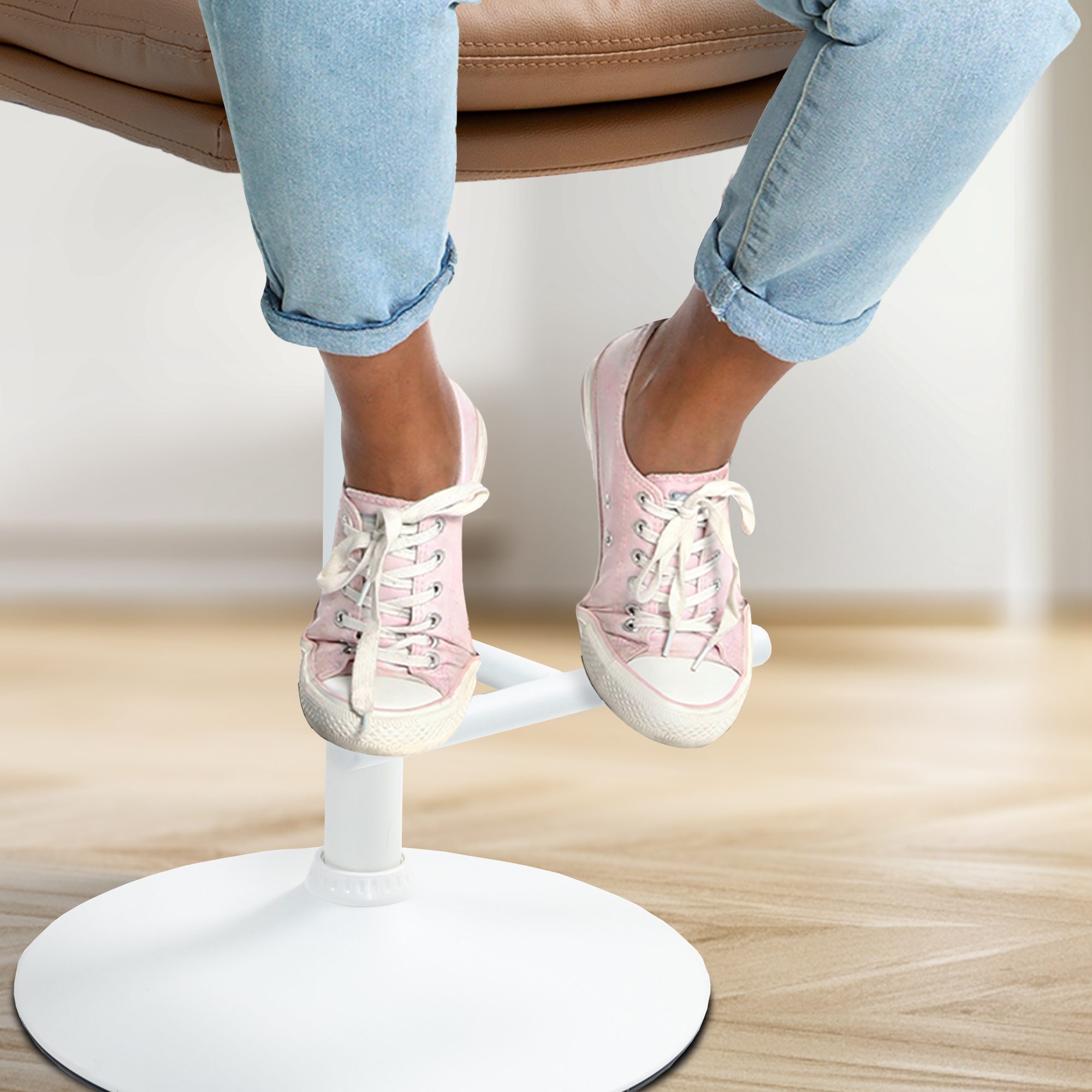Lot de 2 tabourets de bar Damar en similicuir