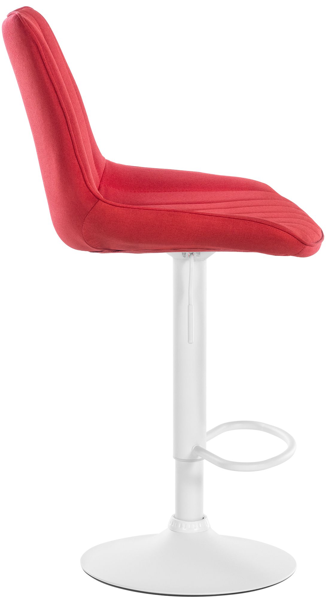 Tabouret de bar Toni en Tissu Pied trompette en Métal