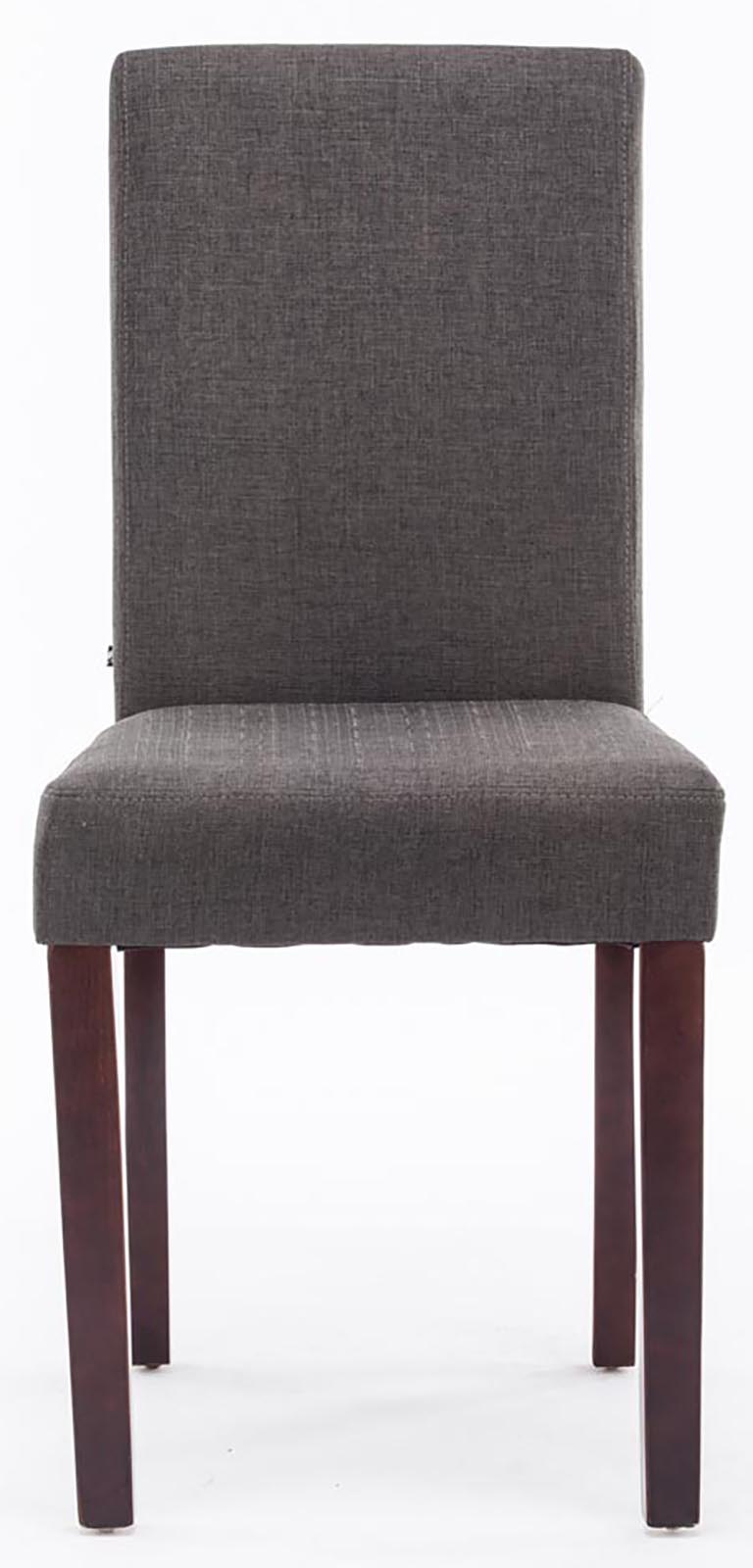 Lot de 2 Chaises de salle à manger Ina Tissu avec pieds en Bois