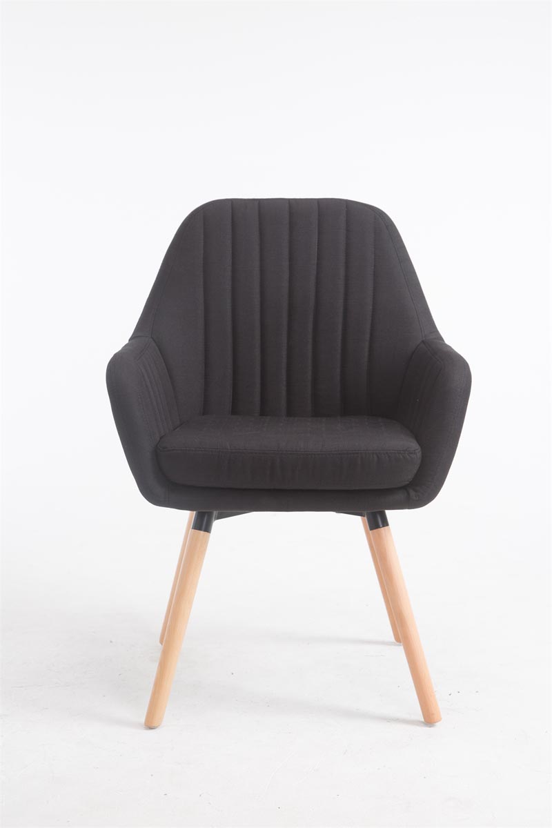 Chaise De Salle à Manger Florian En Tissu Avec Piètement En Bois