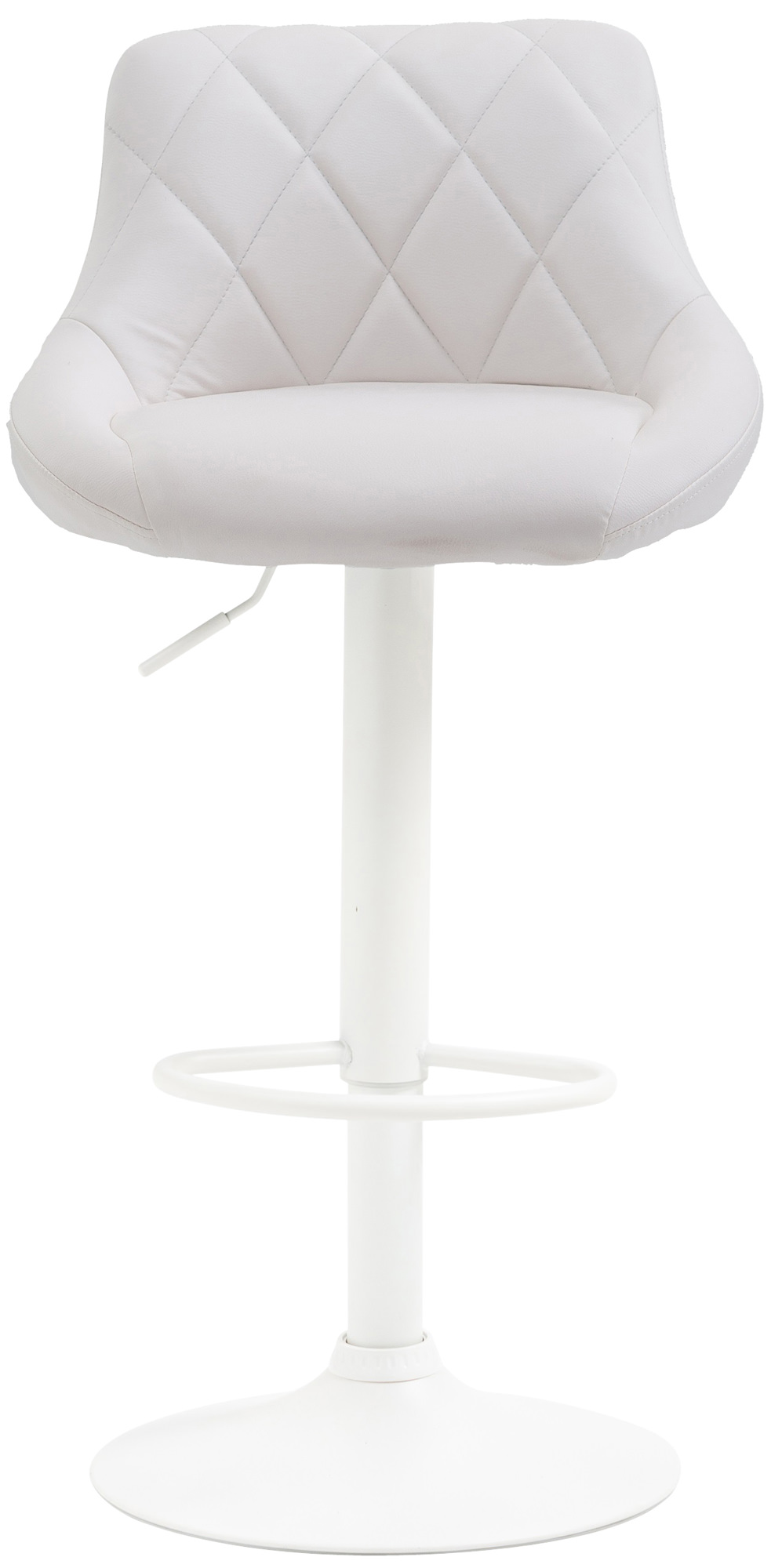 Tabouret de bar Lazio en similicuir avec pied en métal