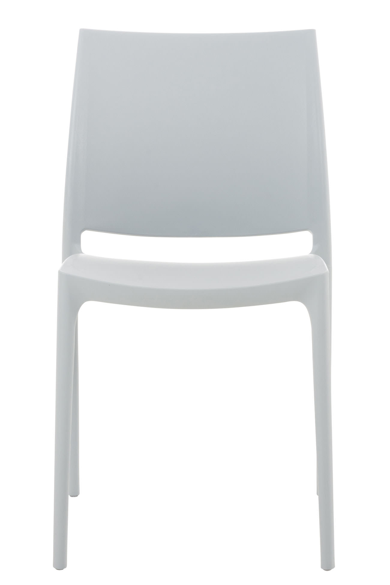 Lot de 2 chaises de jardin empilables Maya en plastique