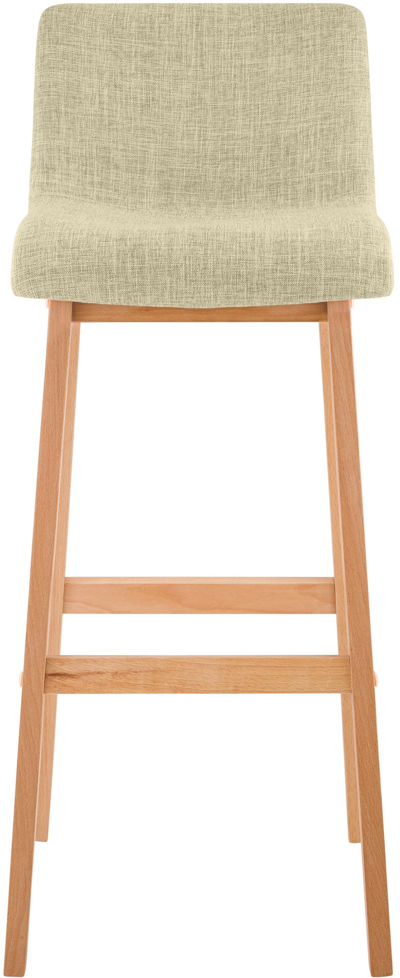 Tabouret de Bar Hover Tissu Piètement Quatre pieds Natura