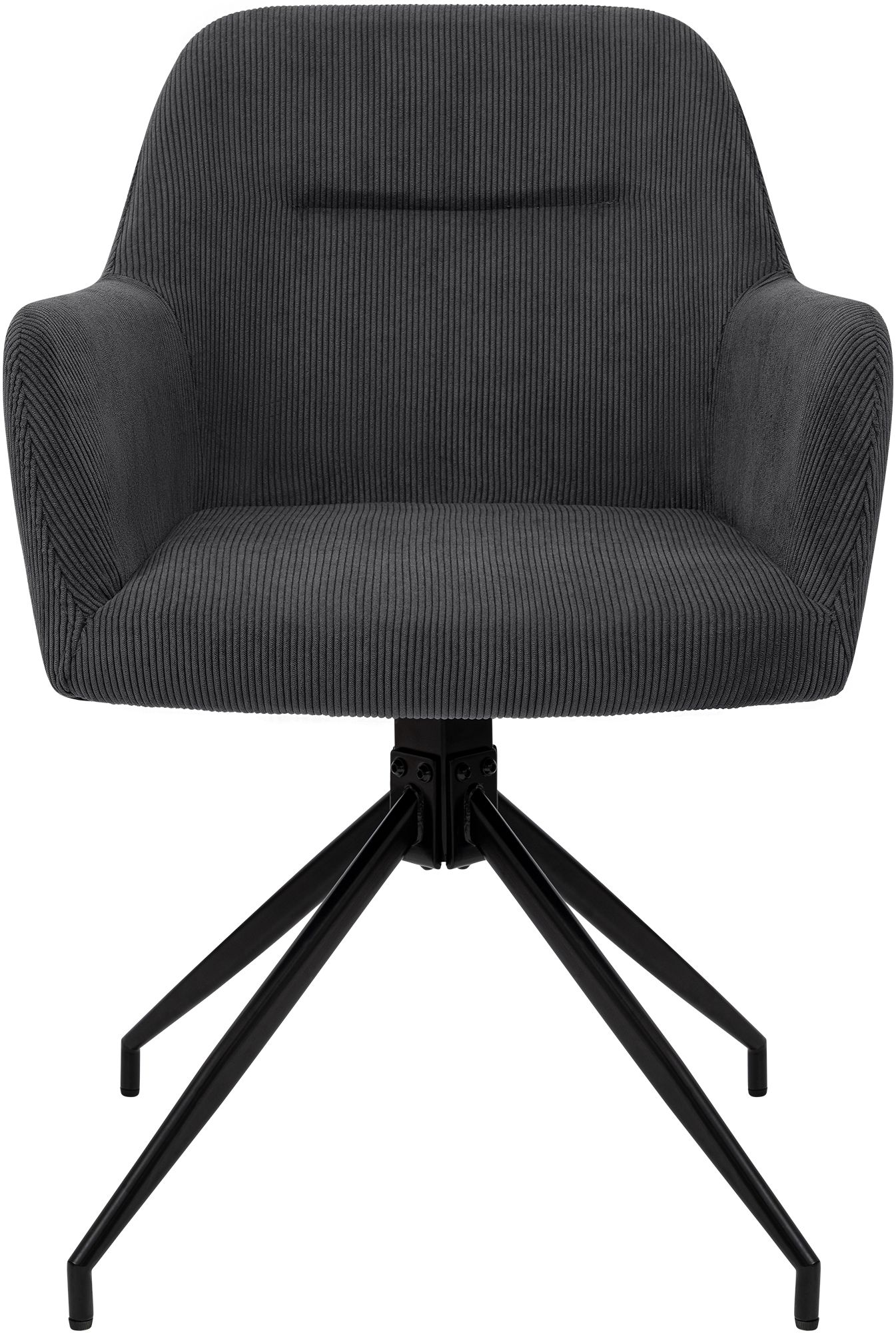 Chaise de salle à manger Merlinda en velours côtelé