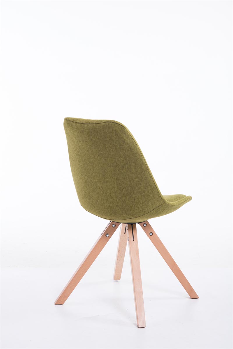 Chaise Toulouse tissu piétement en forme carrée