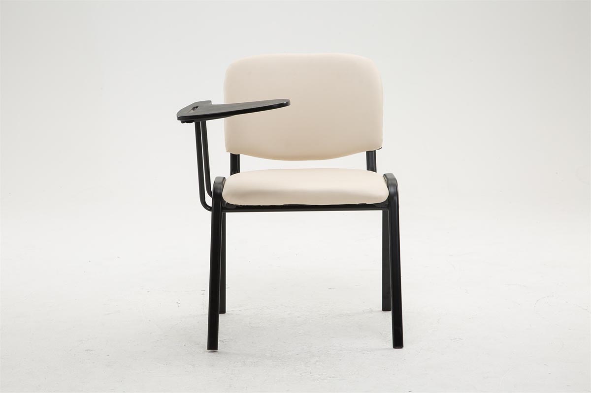 Chaise Ken en similicuir avec tablette rabattable