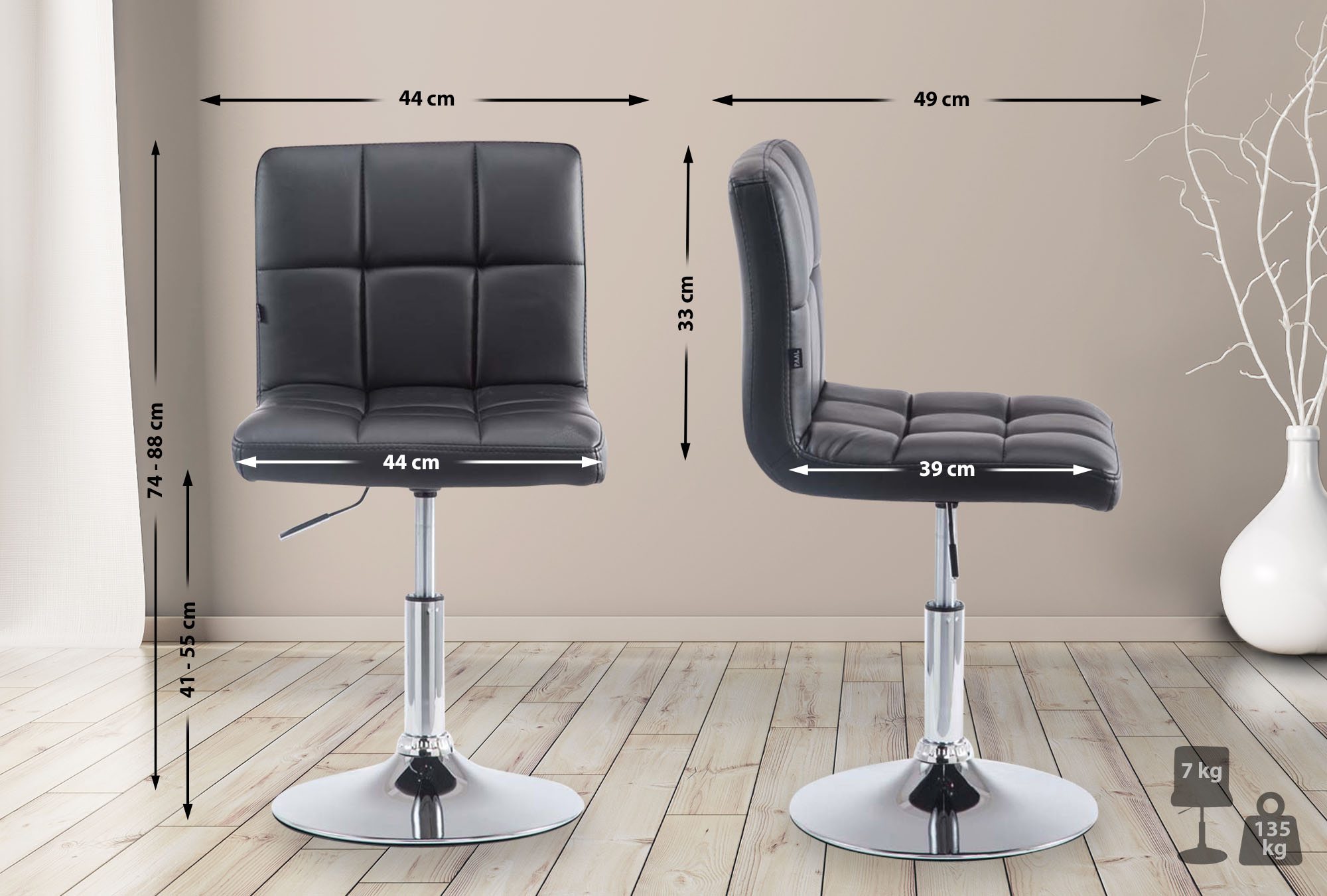 Chaise lounge Palma V2 similicuir
