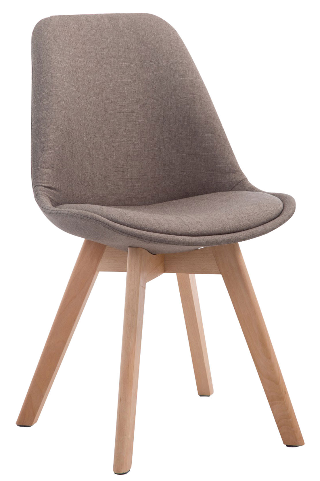 Lot de 4 chaises de salle à manger Borneo V2 en Tissu
