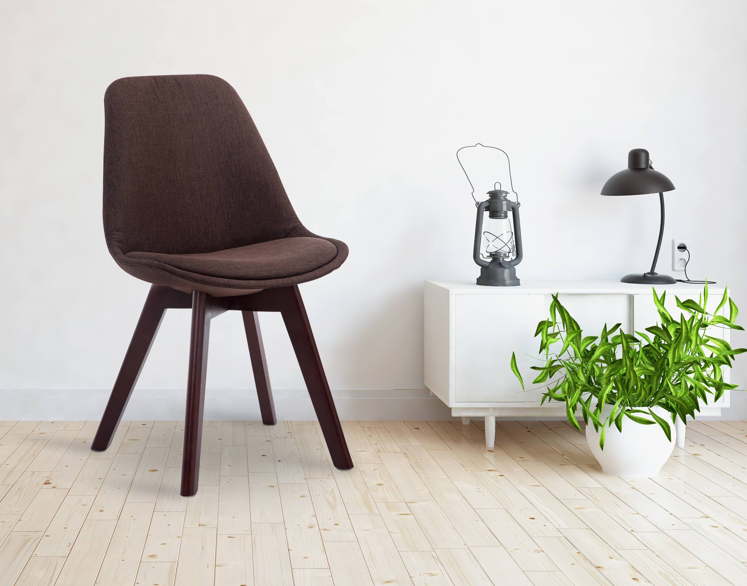 Chaise de visiteur Borneo V2 tissu