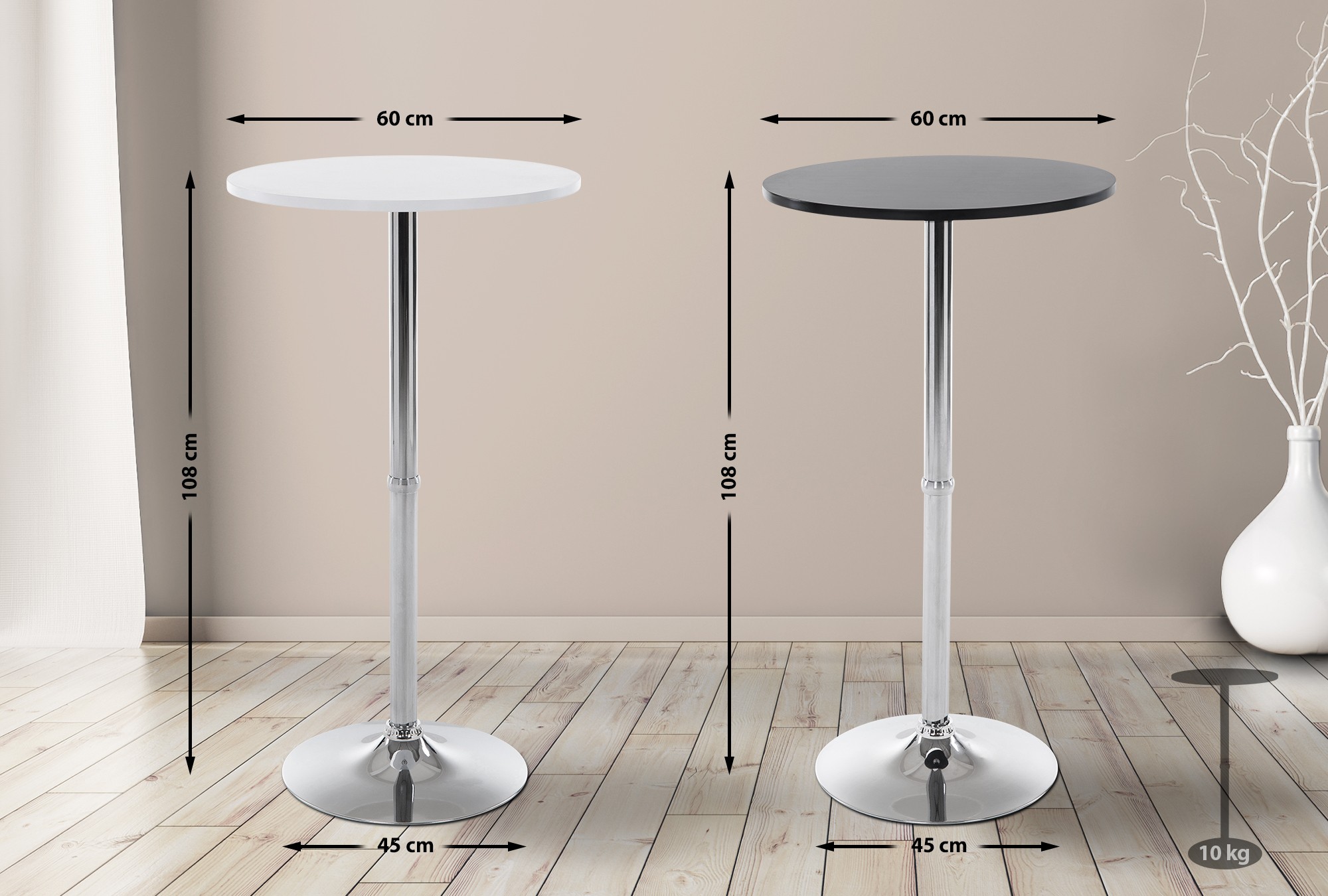 Table haute ronde Ø 60 cm
