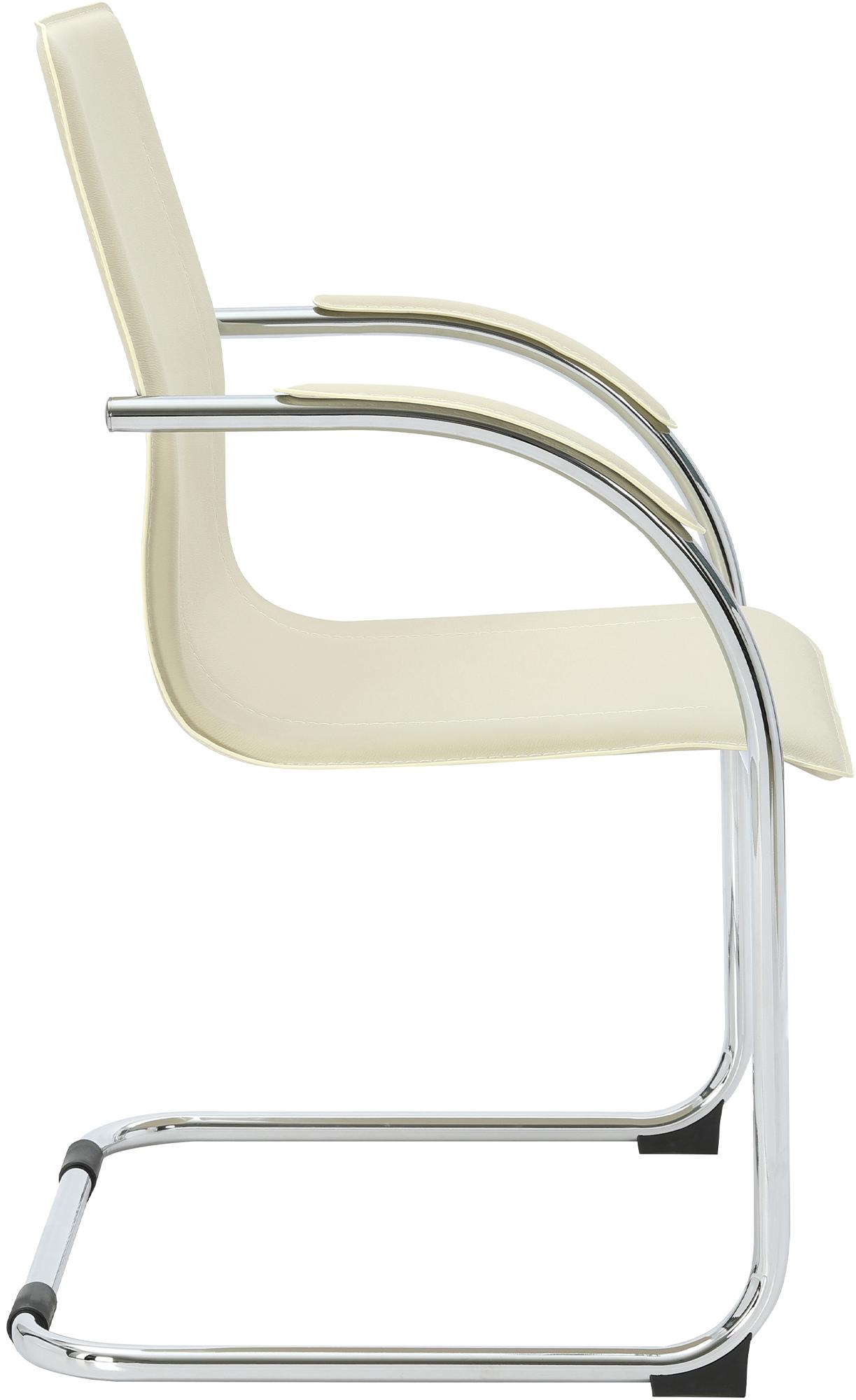 Chaise cantilever Noeleen en simili cuir