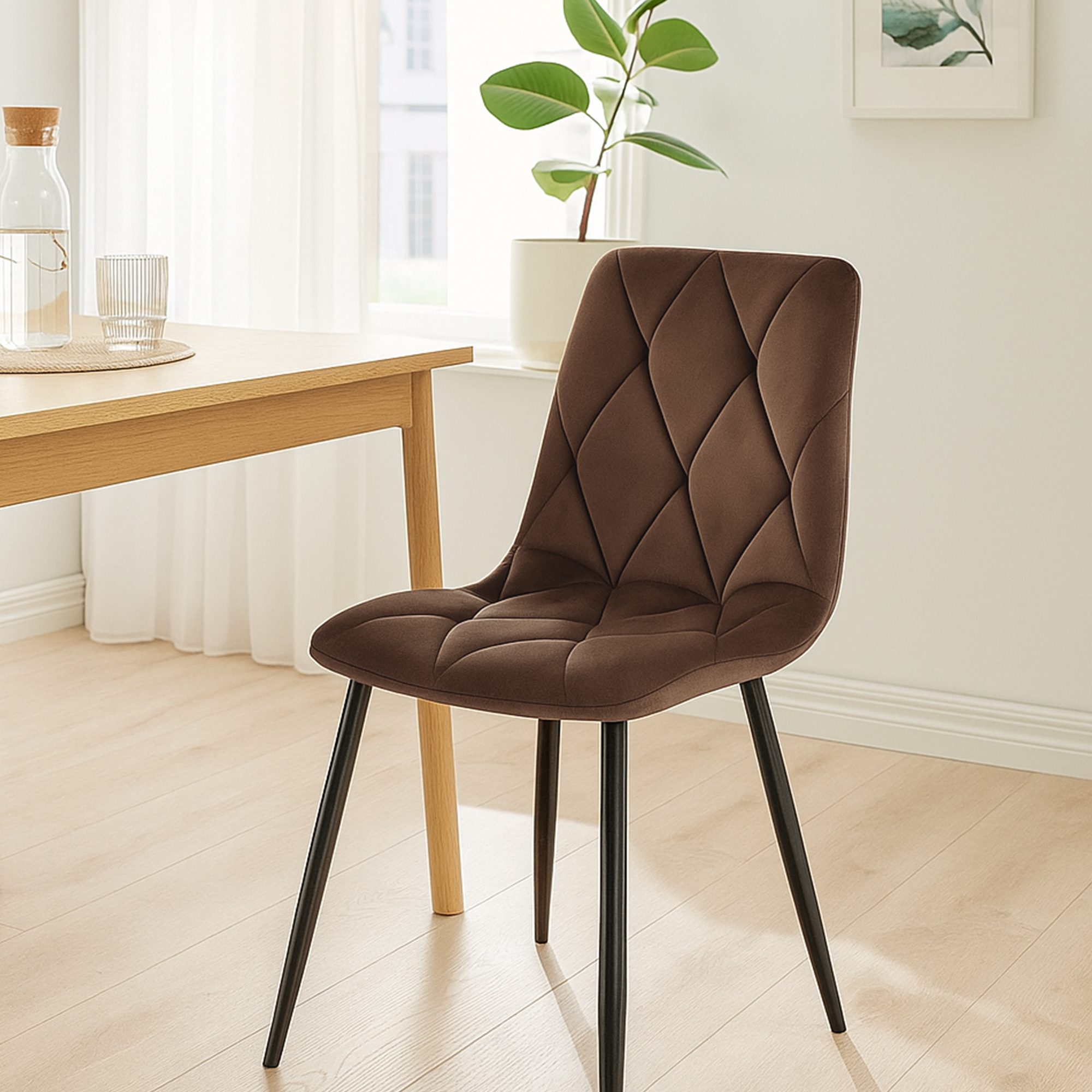 Lot de 2 chaises de salle à manger Clairton