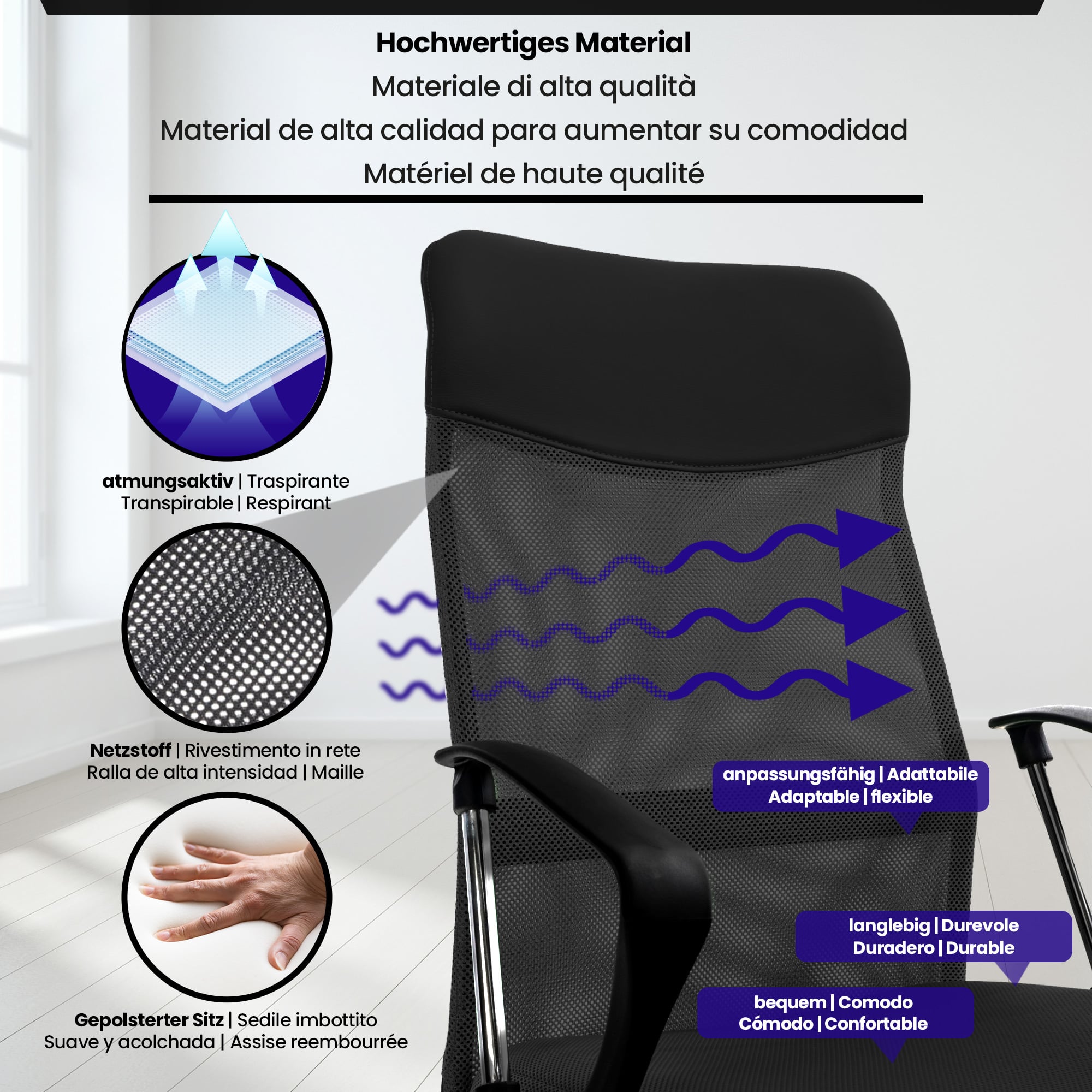 Fauteuil de bureau Washington