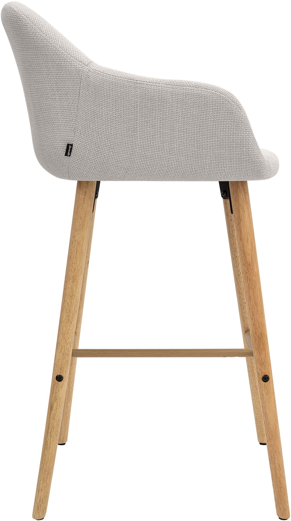 Tabouret de bar Ando tissu