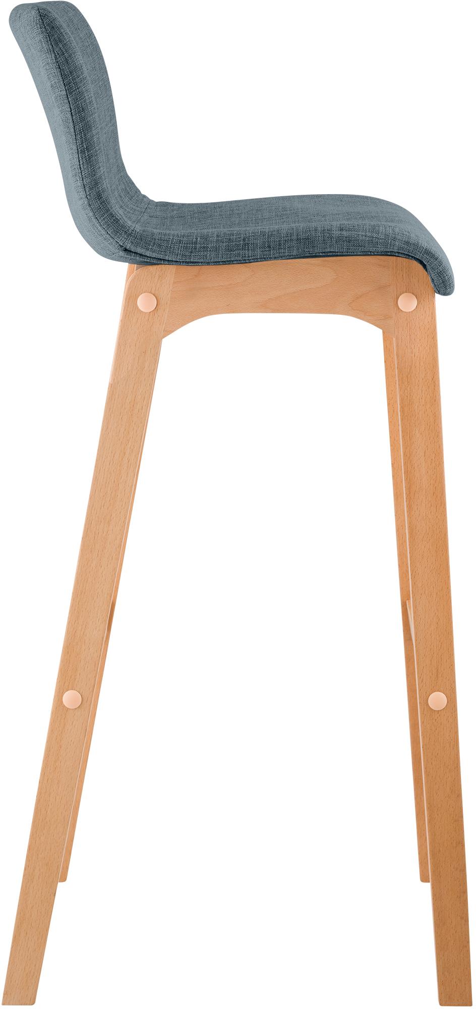 Tabouret de Bar Hover Tissu Piètement Quatre pieds Natura