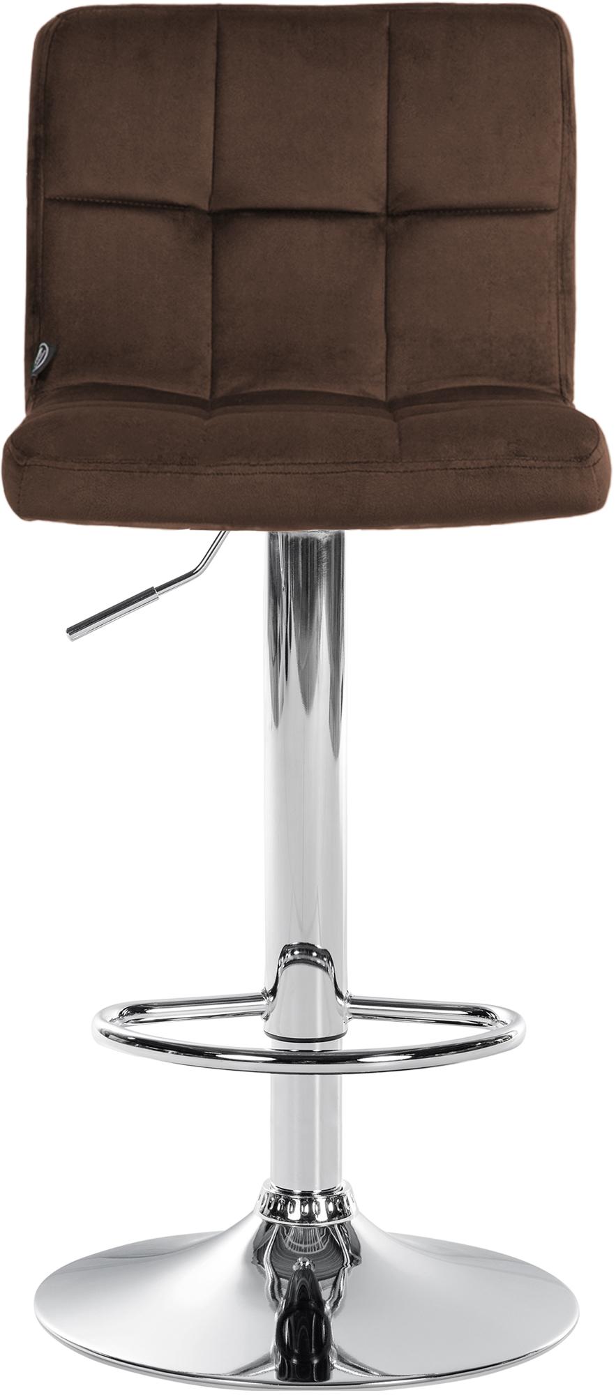 Lot de 2 tabourets de bar Peru velours