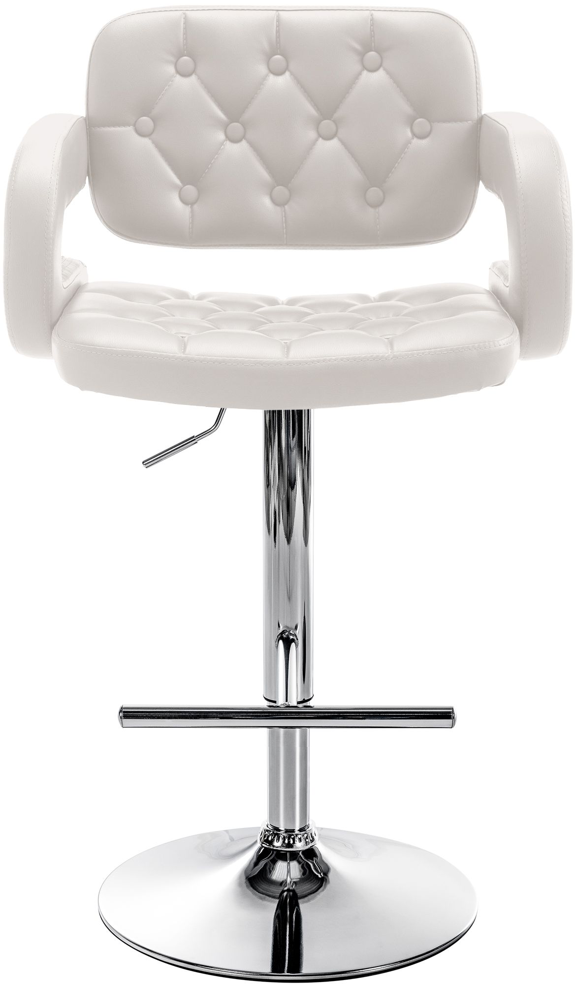 Tabouret de bar Dublin similicuir avec pied en métal