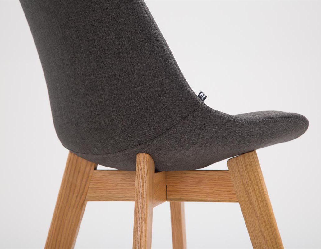 Lot de 2 tabourets de bar Metz en tissu