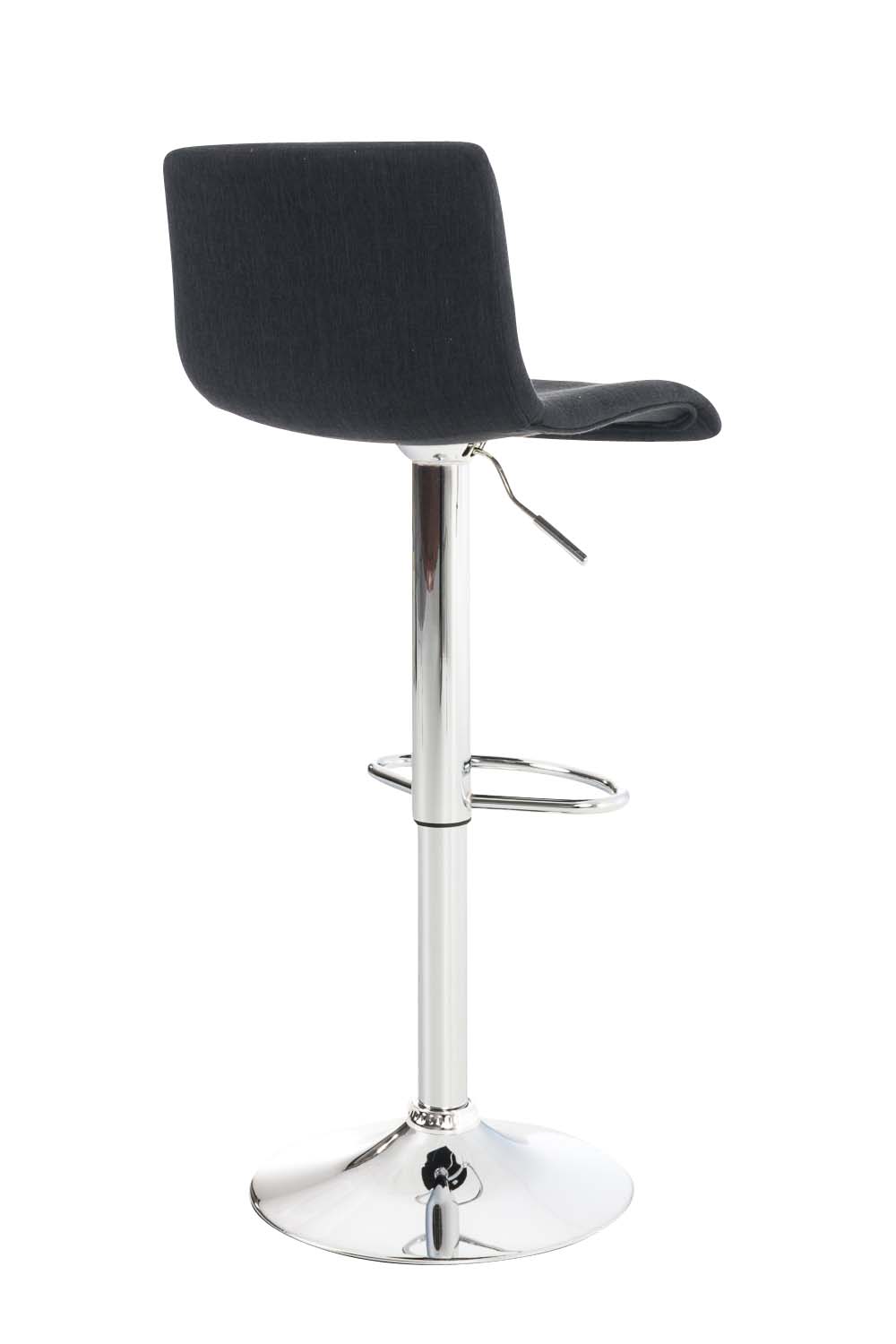 Tabouret de bar Hover Assise en Tissu Piètement Métal chromé