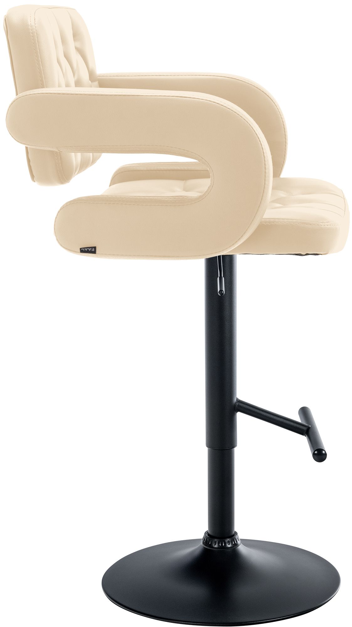 Tabouret de bar Dublin similicuir avec pied en métal