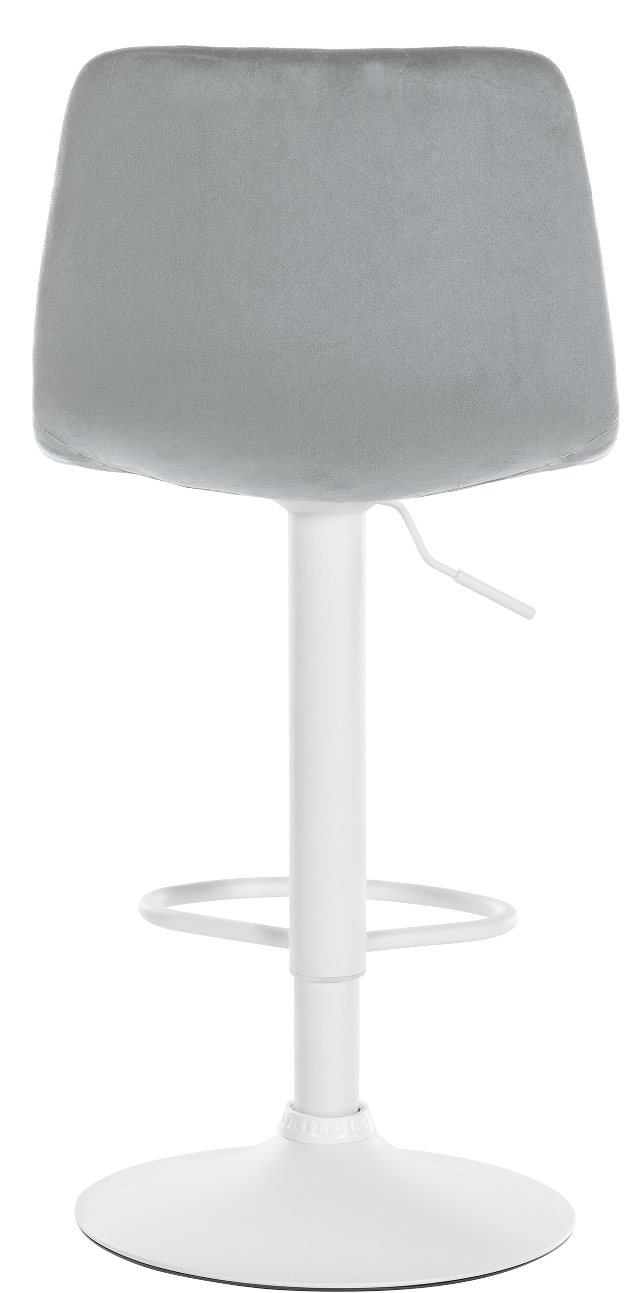 Tabouret de bar Divo en Velours Pied trompette en Métal