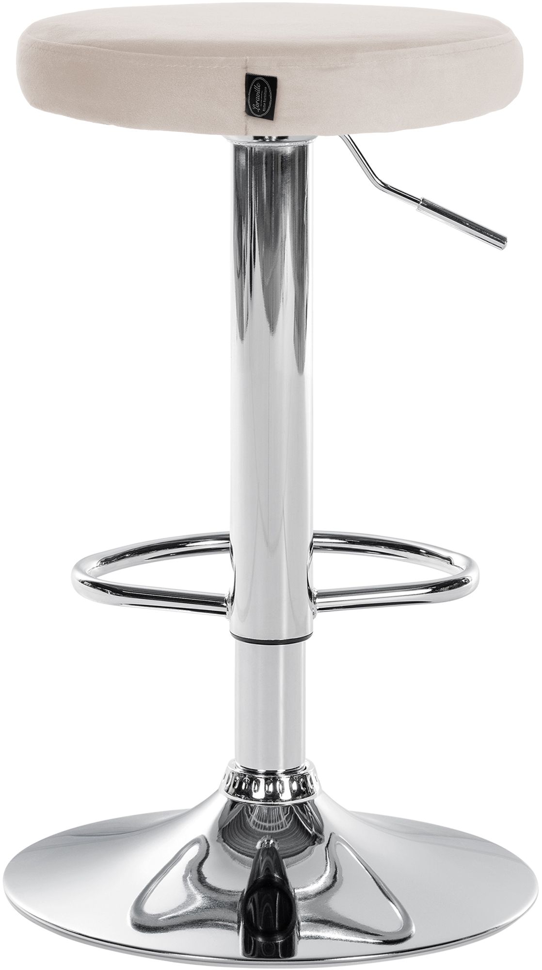 Lot de 2 tabourets de bar Ponte velours