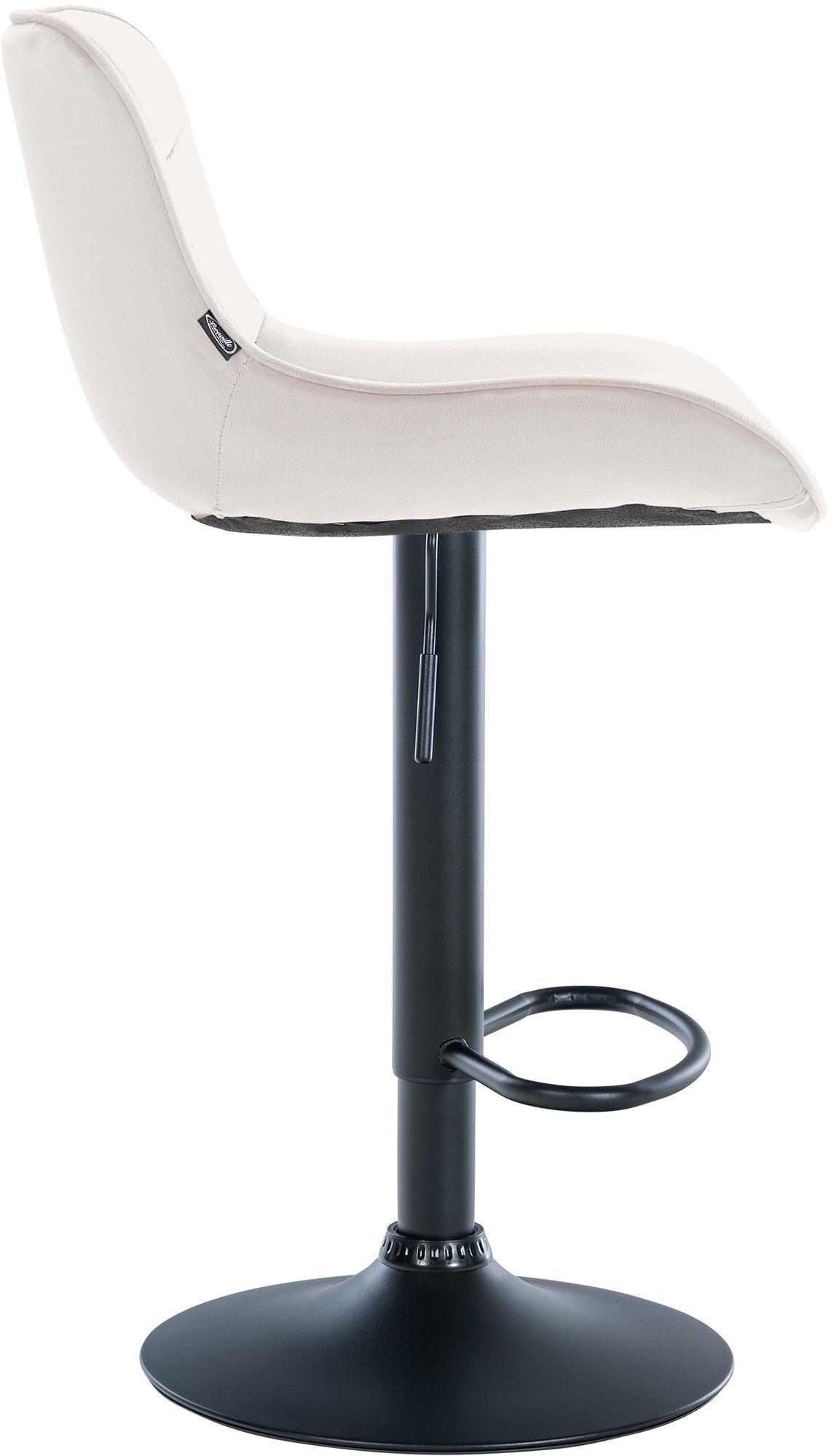 Tabouret de bar Vonore velours