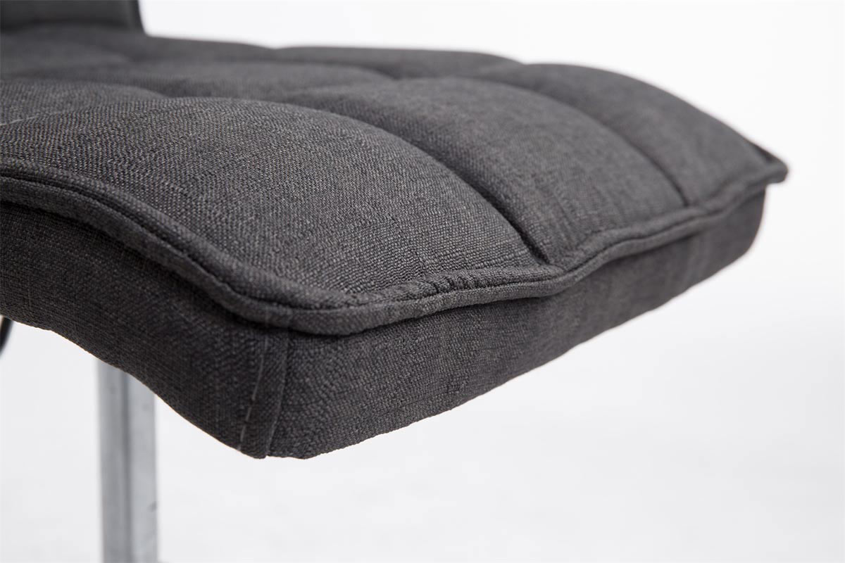 Chaise de salle à manger Peking V2 tissu avec pied trompette